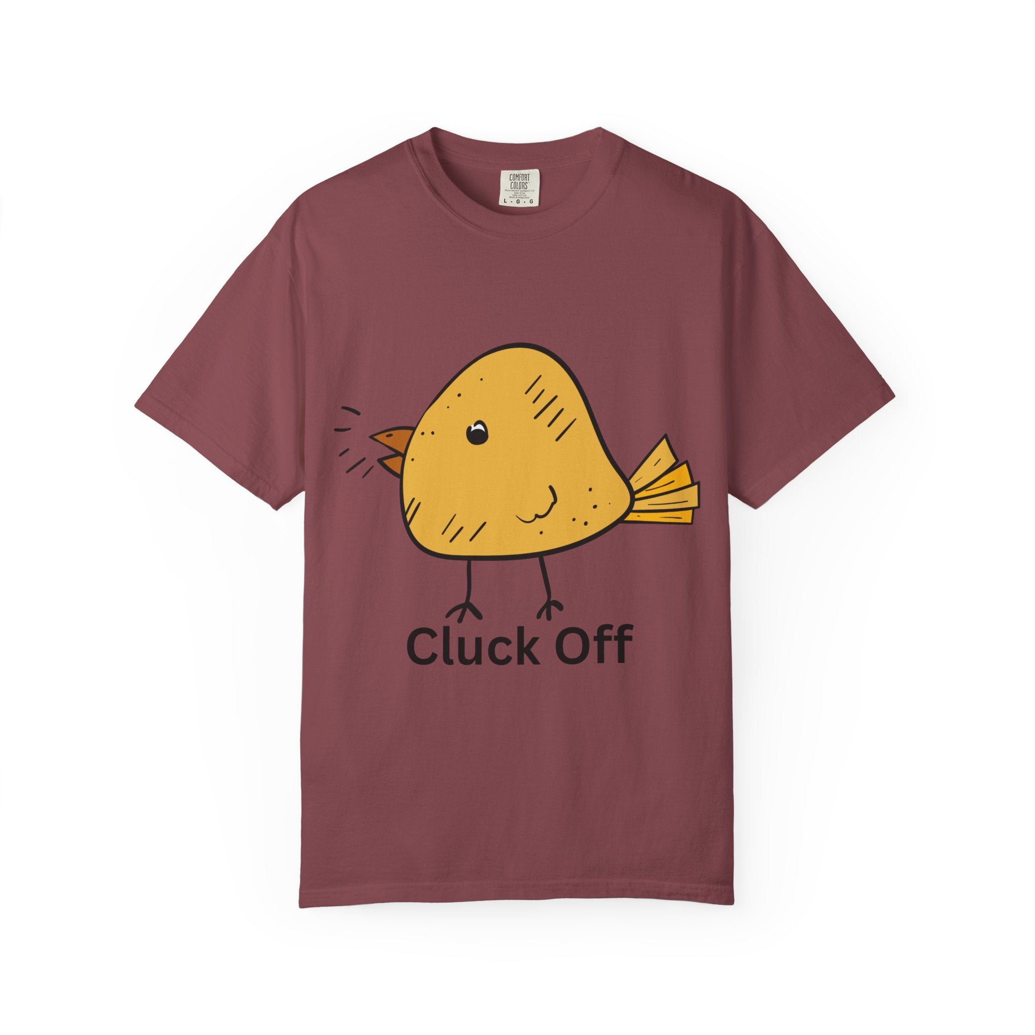 Cluck Off Funny Bird Graphic Tee, Unisex T-Shirt, Gift for Bird Lovers, Casual Wear, Quirky Humor Shirt, Unique Gift Idea