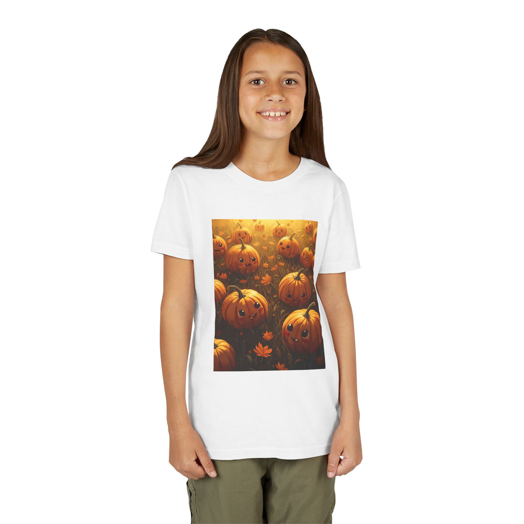 Pumpkin Halloween Youth Tee, Fall Shirt, Halloween Gift, Kids Halloween Apparel, Harvest Celebration T-shirt