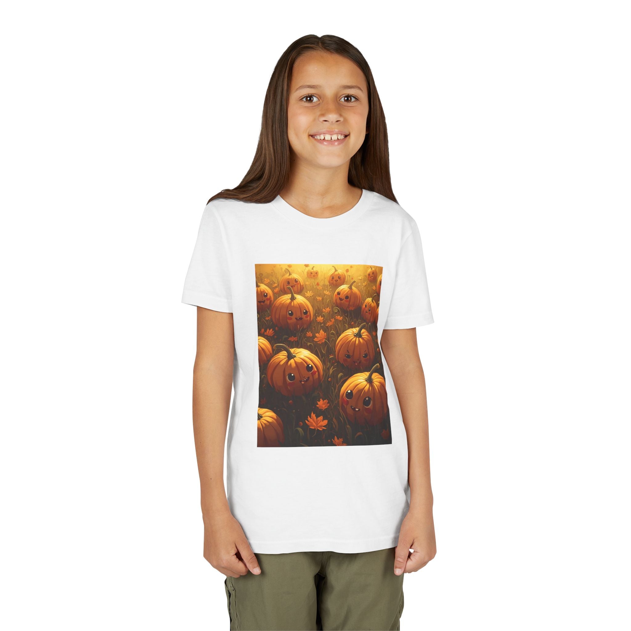 Pumpkin Halloween Youth Tee, Fall Shirt, Halloween Gift, Kids Halloween Apparel, Harvest Celebration T-shirt