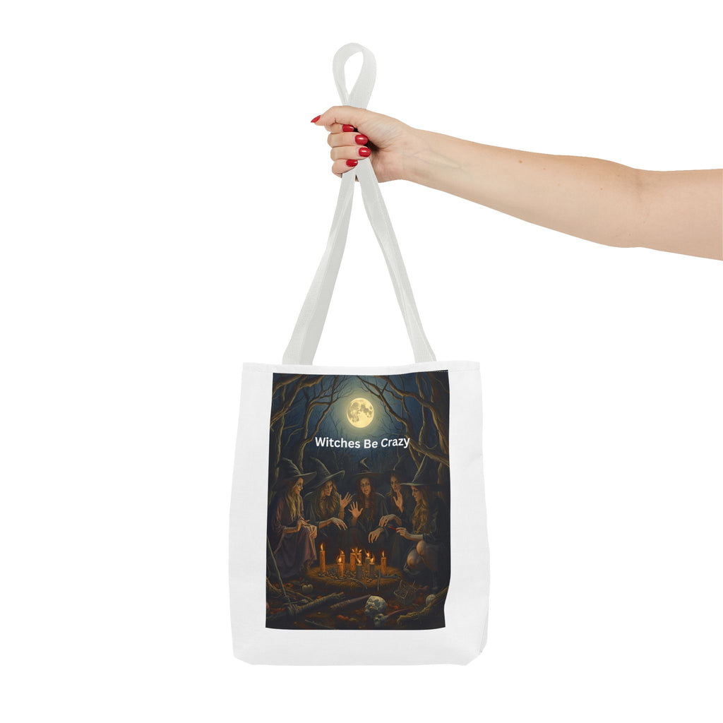 Spooky Halloween Witchy Tote Bag for Spooky Vibes, Witches Be Crazy, Eco-Friendly Tote, Halloween Gift for Her, Magical Shopping Bag, Gifts for Witches