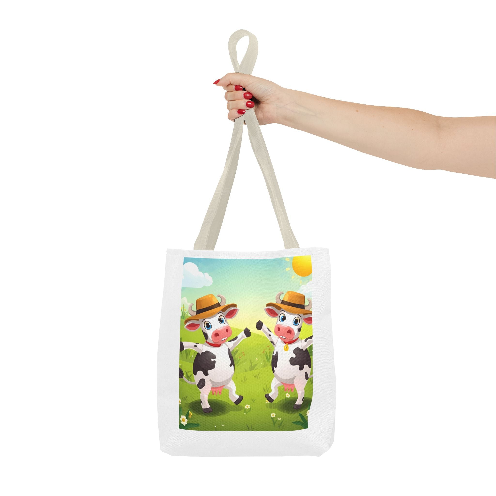Cute Cow Tote Bag, Farm Animal Lover Gift, Eco-Friendly Shopping Bag, Fun Grocery Tote, Kids' Cartoon Bag