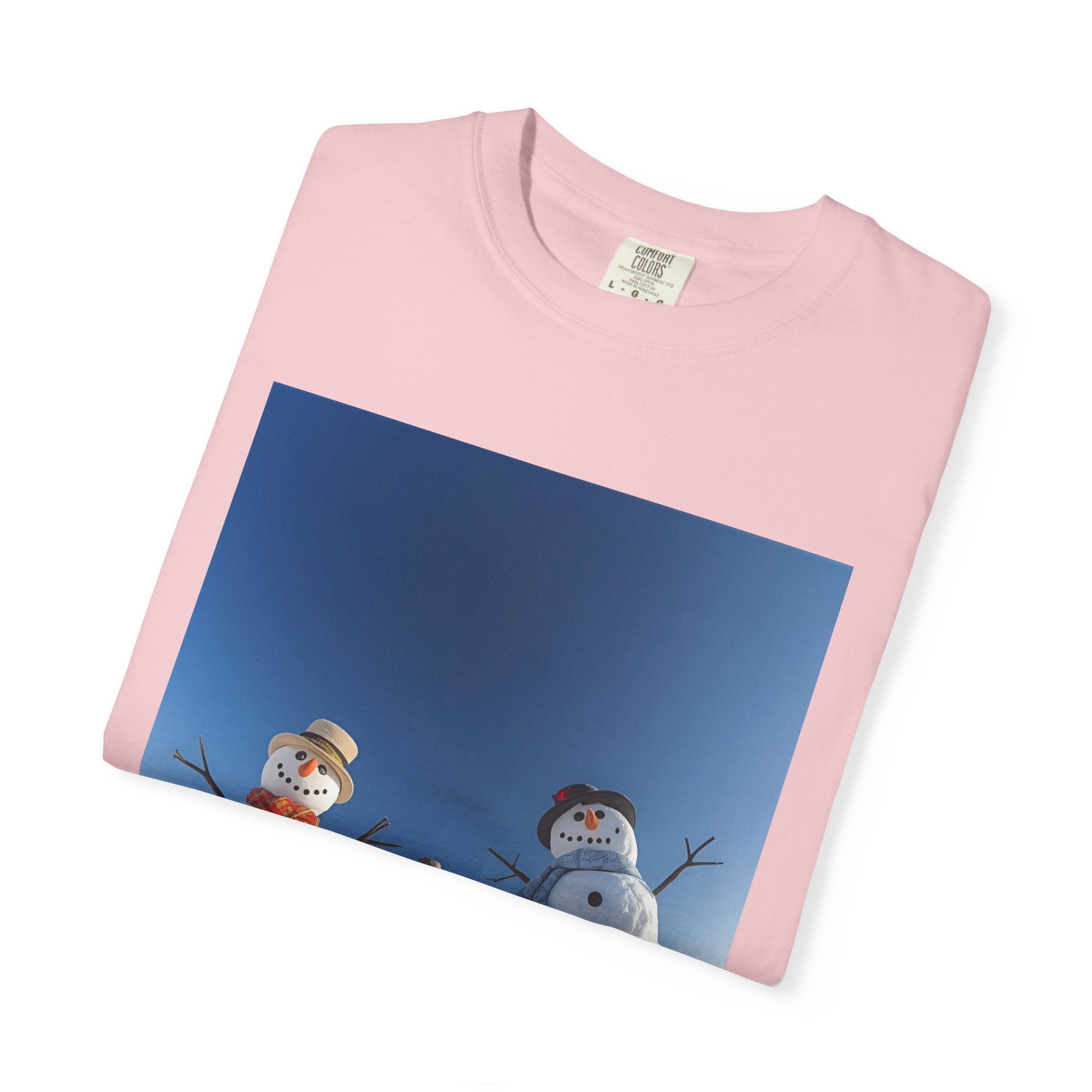 Festive Christmas Snowman Winter T-Shirt | Cozy Unisex Tee for Holiday Celebrations, Winter Apparel, Christmas Gift, Snow Fun