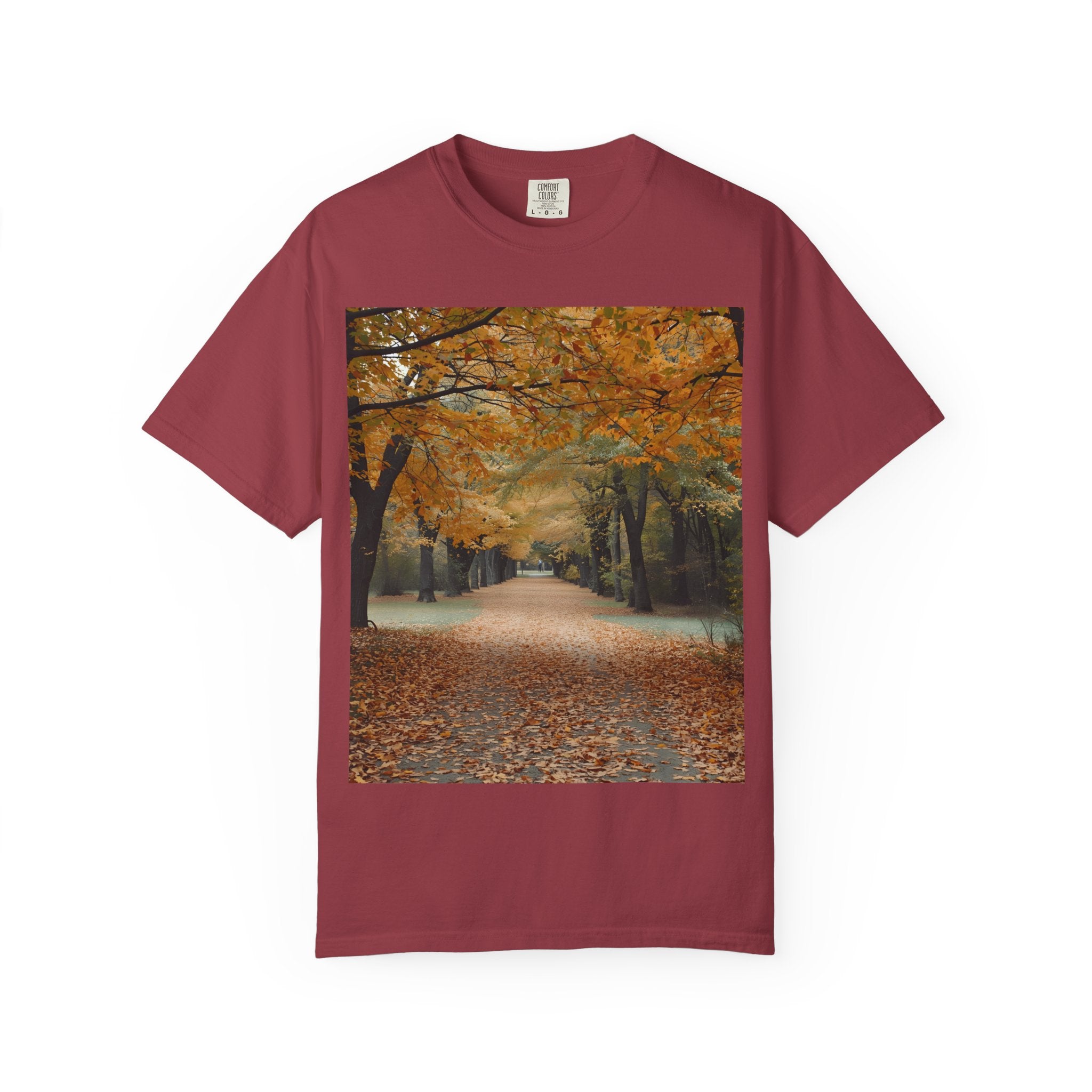 Autumn Pathway T-Shirt | Nature Lover Gift, Fall Fashion, Unisex Tee, Seasonal Wear, Cozy Vibes