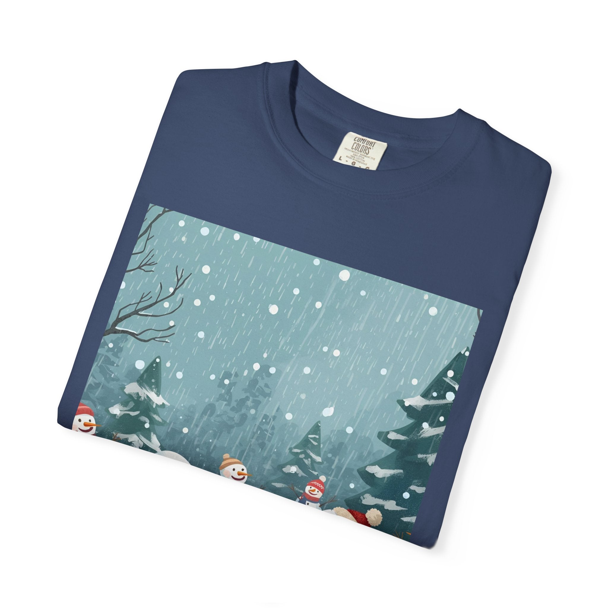 Festive Christmas Winter Wonderland Snowman T-shirt | Holiday Tee, Christmas Apparel, Gift for Him/Her, Graphic Shirt, Seasonal Fashion