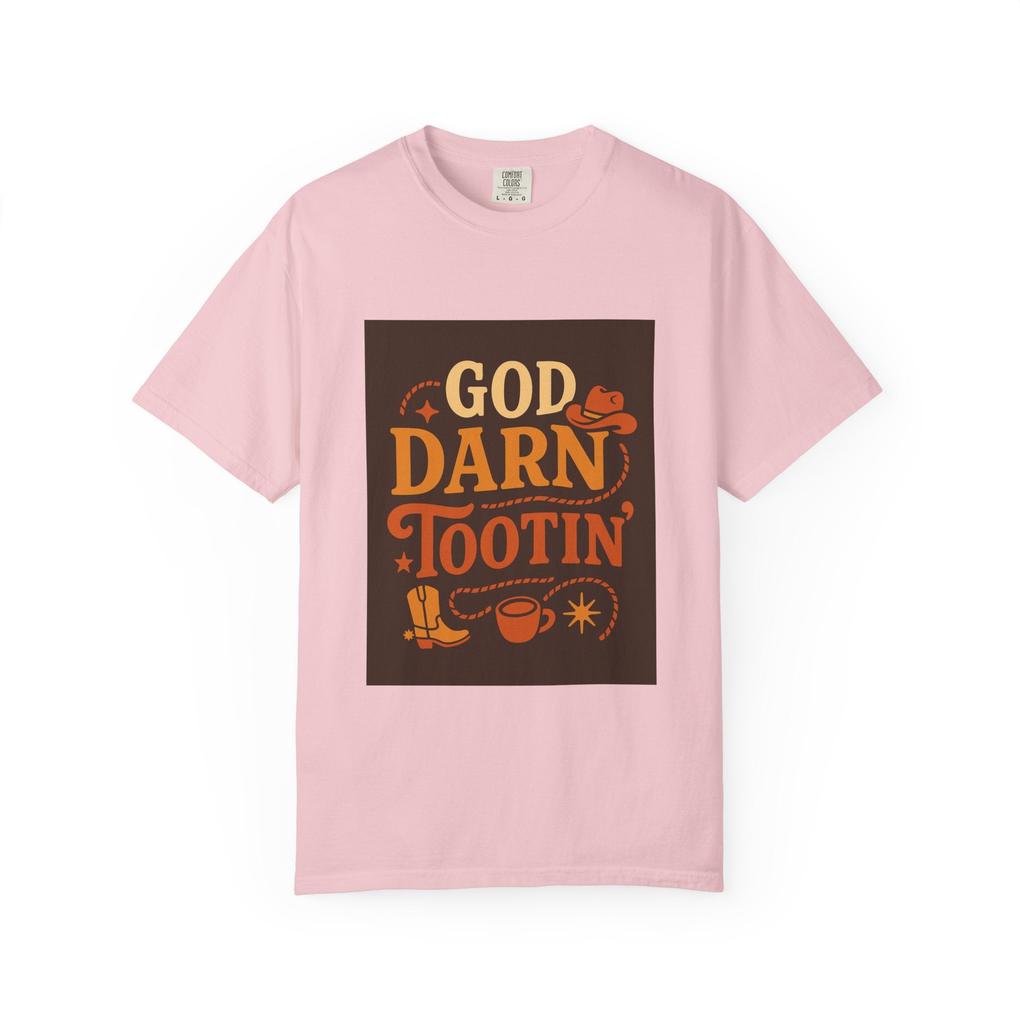 Vintage-Inspired Unisex T-Shirt with 'God Darn Tootin' Graphic - Perfect for Cowpoke Gatherings, Western Themed Events, Gift