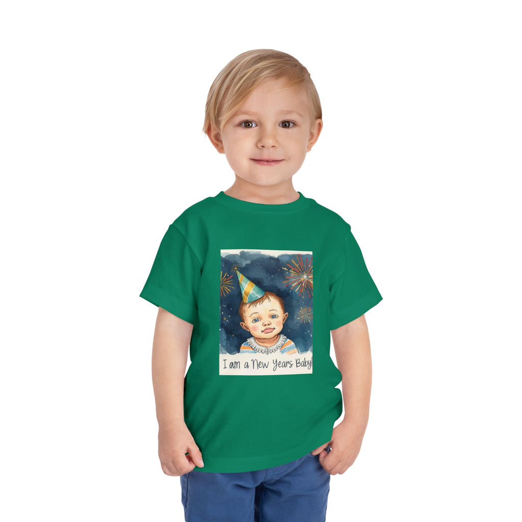 I Am A New Years Baby Toddler Short Sleeve Tee