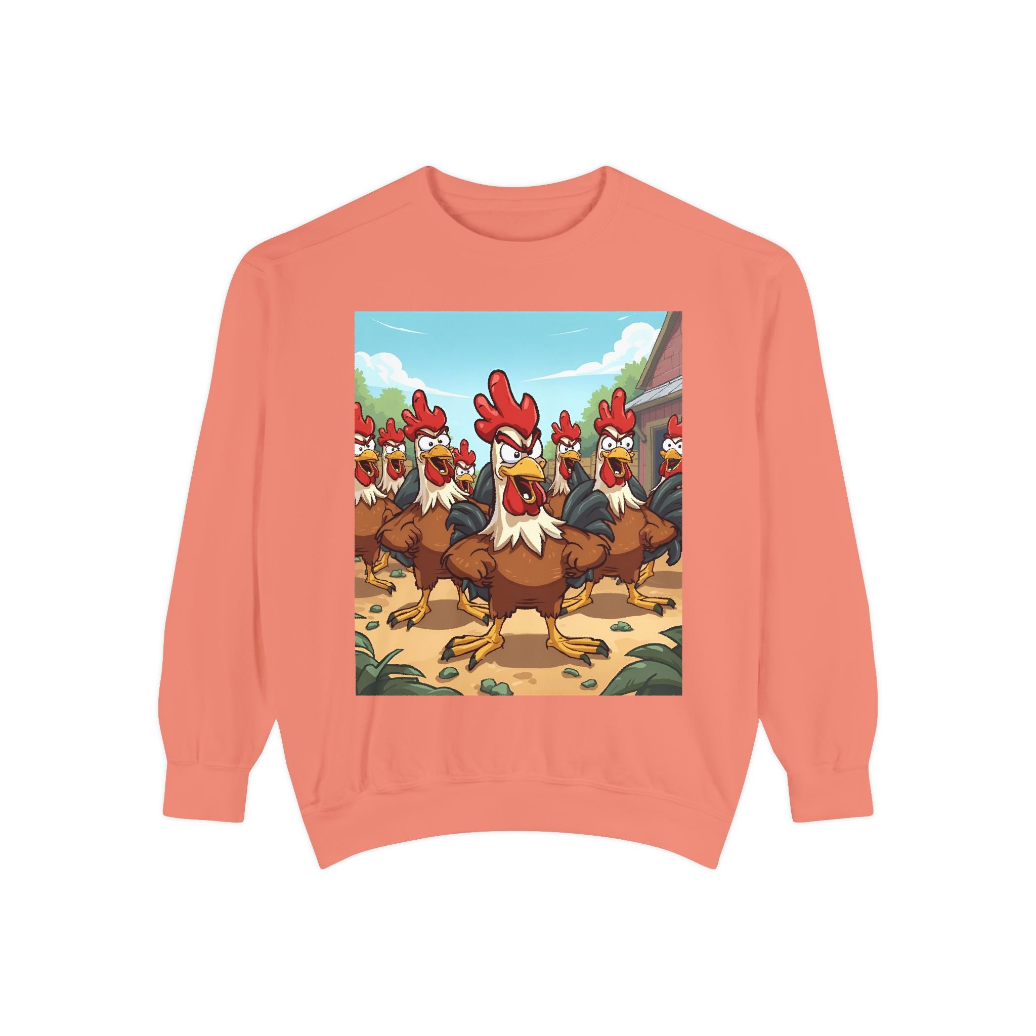 Chicken Funny Unisex Garment-Dyed Sweatshirt