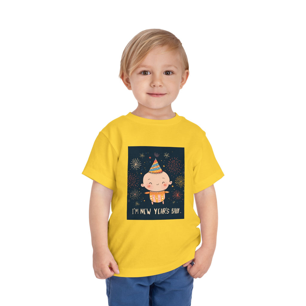 I Am A New Years Baby Toddler Short Sleeve Tee