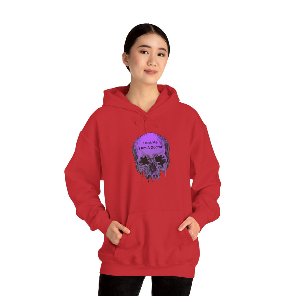 Skull Graphic Hoodie - Trust Me I Am A Boosted Spirit, Cozy Sweatshirt for Halloween, Casual Wear, Unique Gift