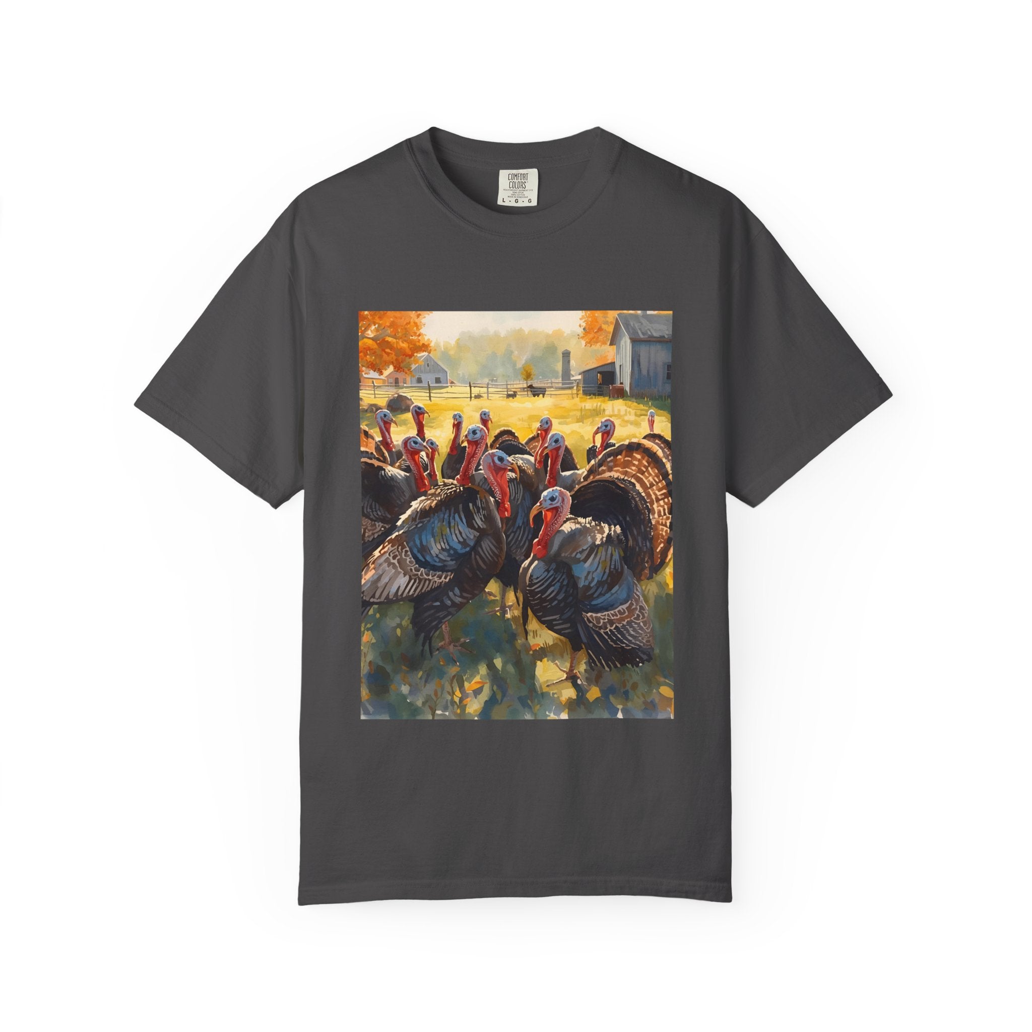 Thanksgiving Turkey T-shirt, Fall Apparel, Unisex Casual Tee, Funny Turkey Shirt, Autumn Wardrobe Essential