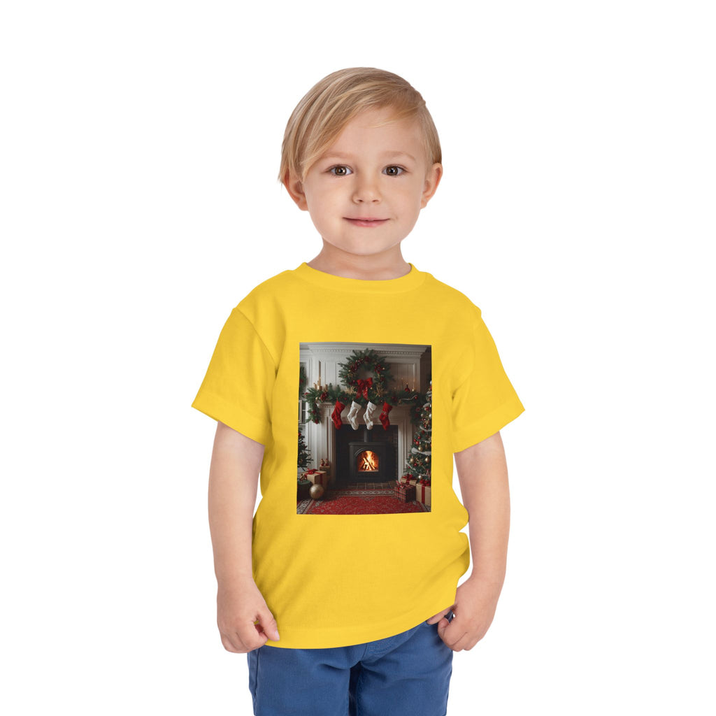 Cozy Christmas Toddler Tee, Holiday Kids Shirt, Cute Winter Tee, Toddler Christmas Outfit, Festive Short Sleeve Shirt