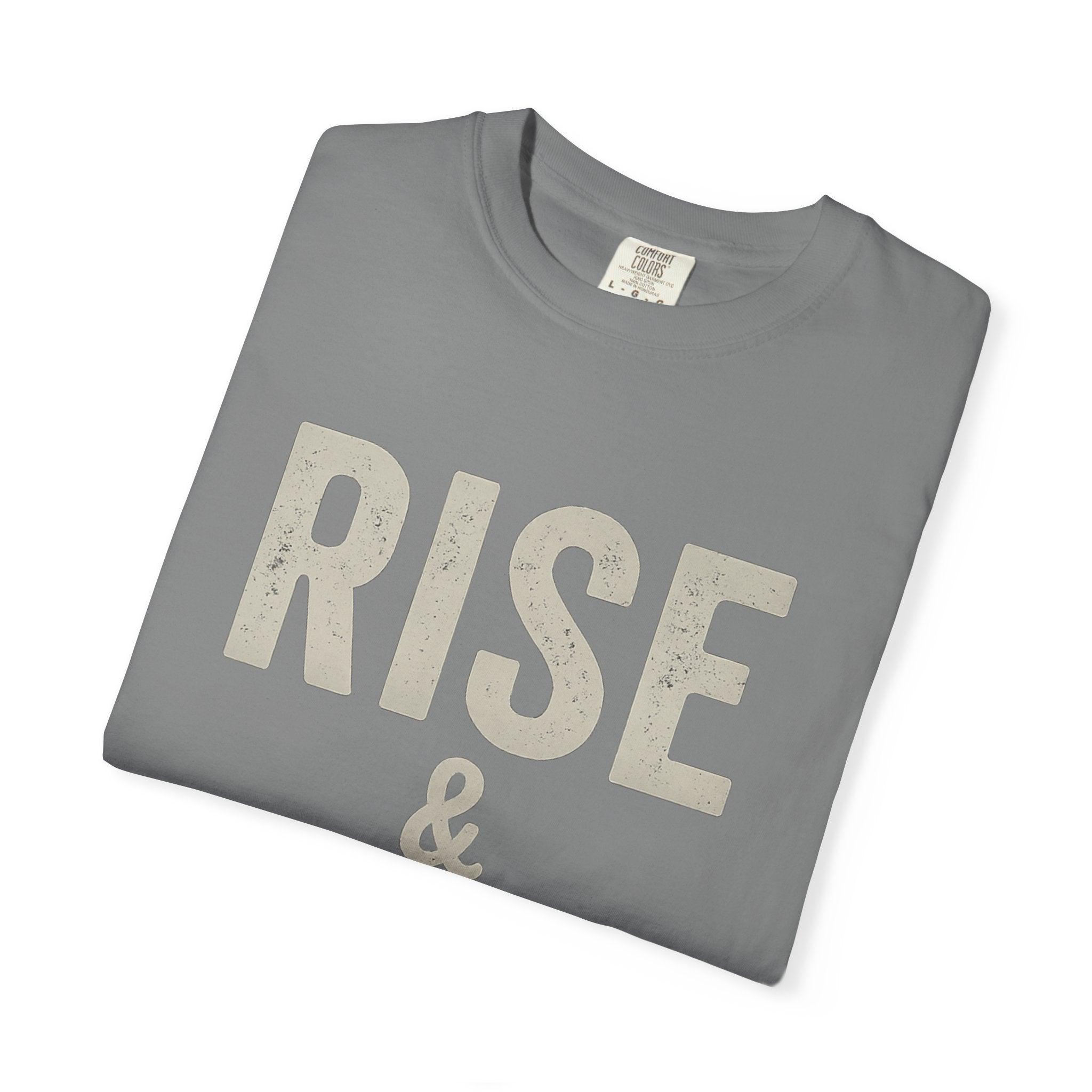 Boss Built Co Rise & Grind T-Shirt — Motivational Graphic Tee for Hustle Mindset