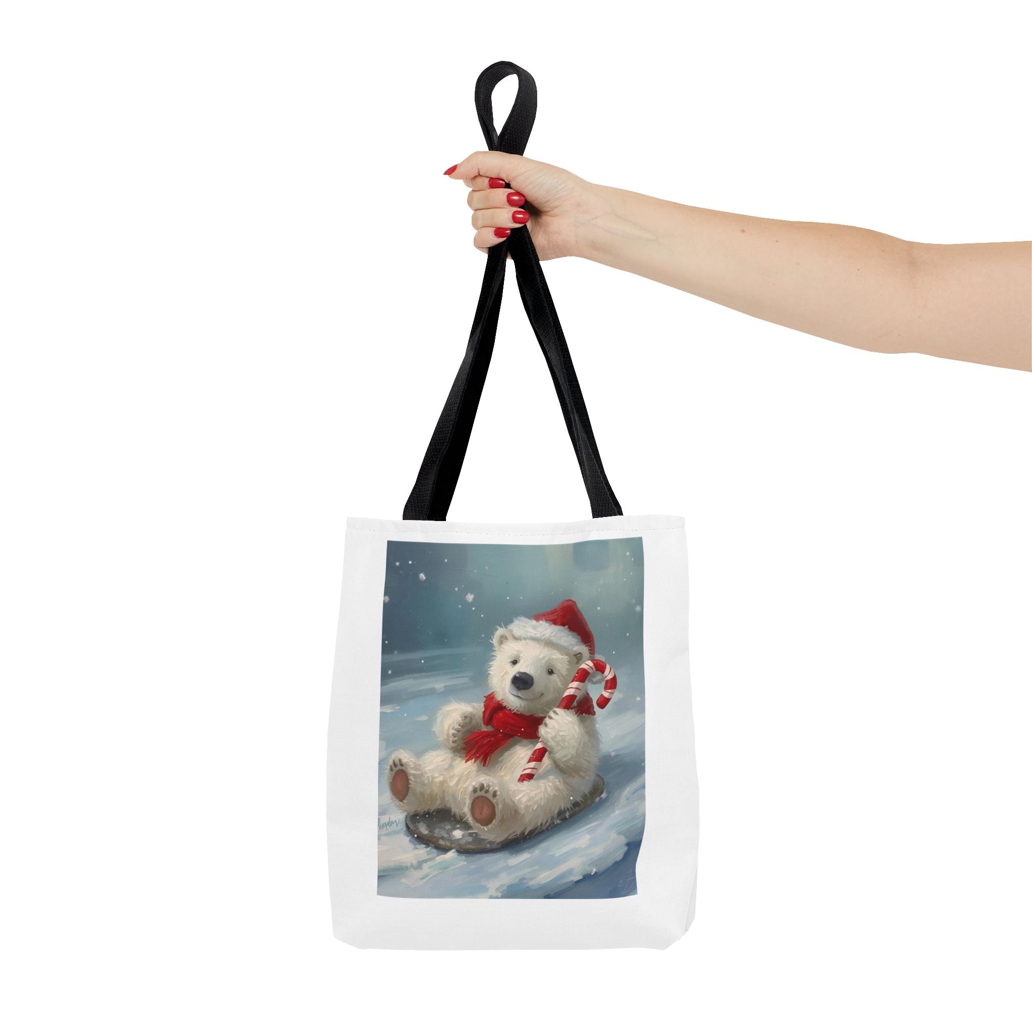 Cute Christmas Bear Tote Bag (AOP)