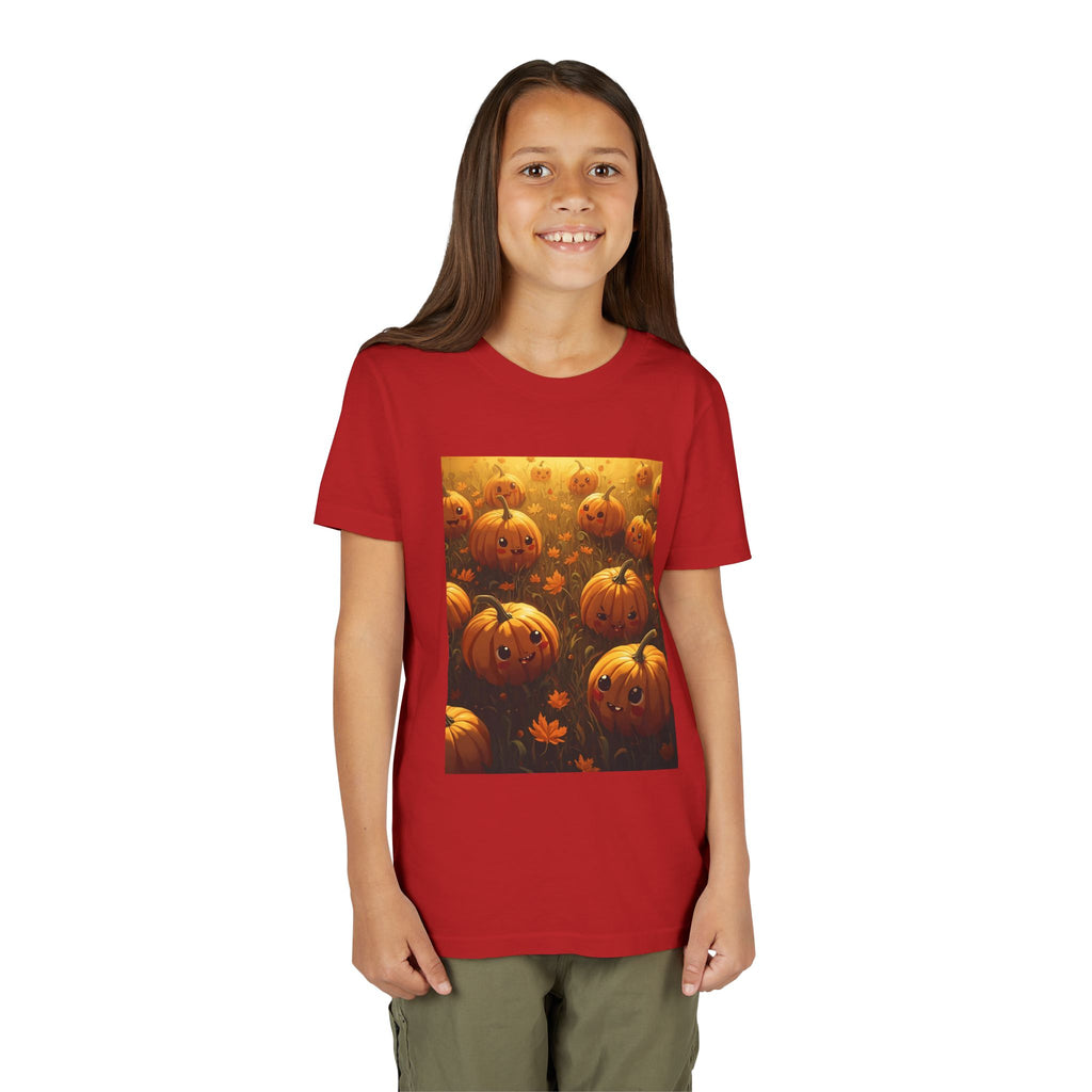 Pumpkin Halloween Youth Tee, Fall Shirt, Halloween Gift, Kids Halloween Apparel, Harvest Celebration T-shirt