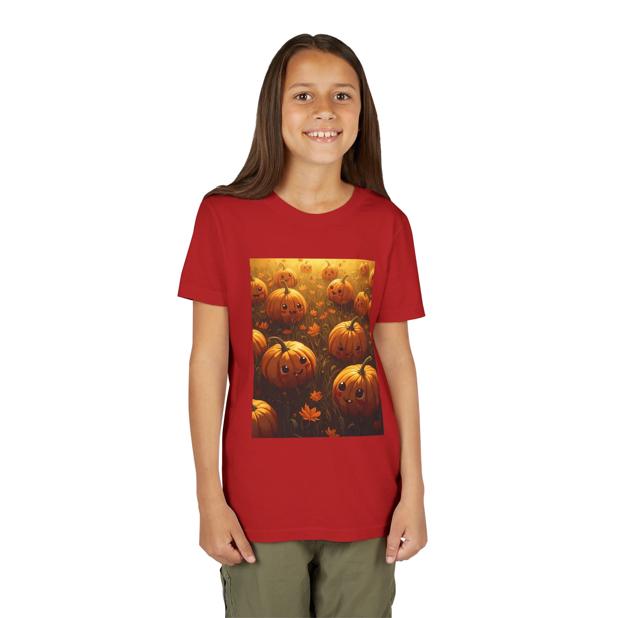 Pumpkin Halloween Youth Tee, Fall Shirt, Halloween Gift, Kids Halloween Apparel, Harvest Celebration T-shirt