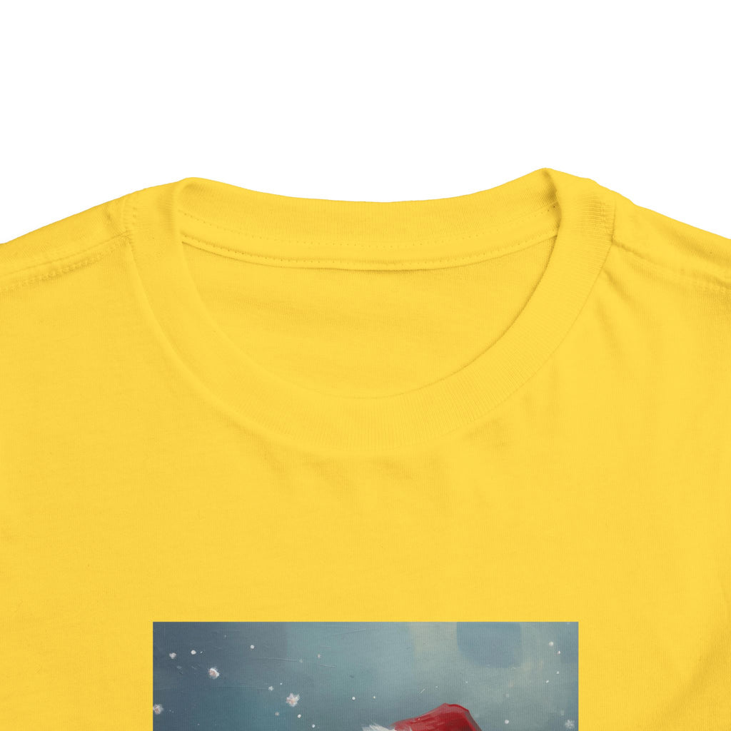 Cute Christmas Bear Toddler Short Sleeve Tee