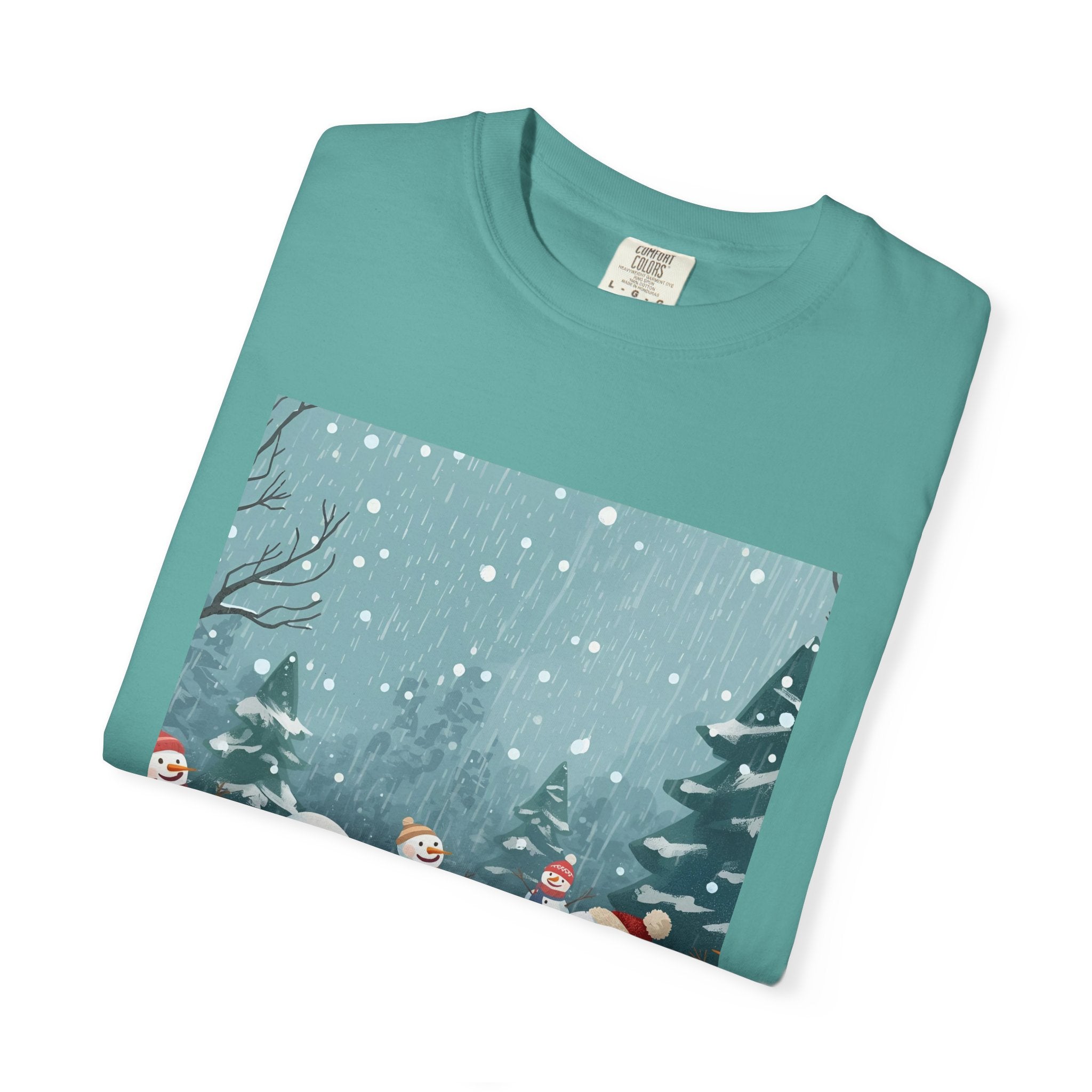 Festive Christmas Snowman Winter Wonderland T-shirt, Holiday Tee, Snowman Gift, Cozy Apparel, Unisex Christmas Shirt, Festive Winter Wear