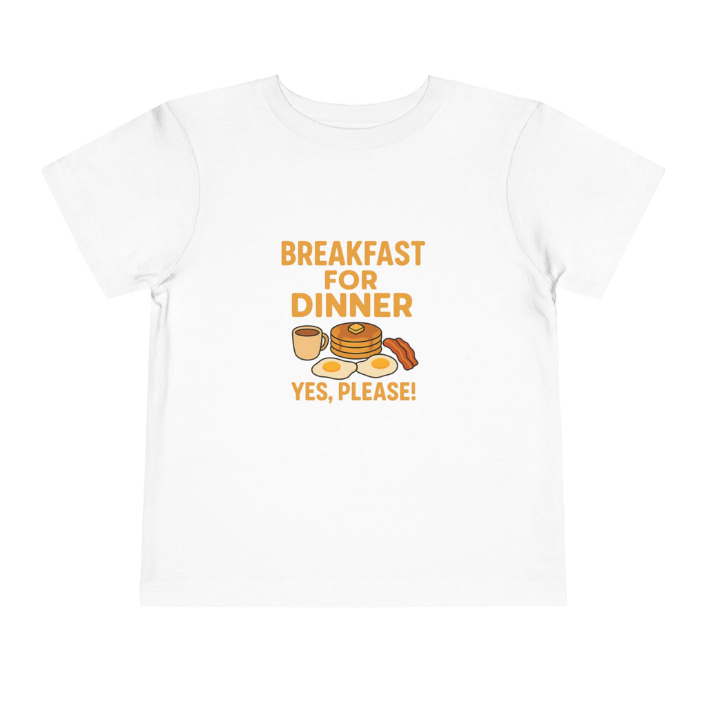 Breakfast For Dinner Toddler Short Sleeve Tee
