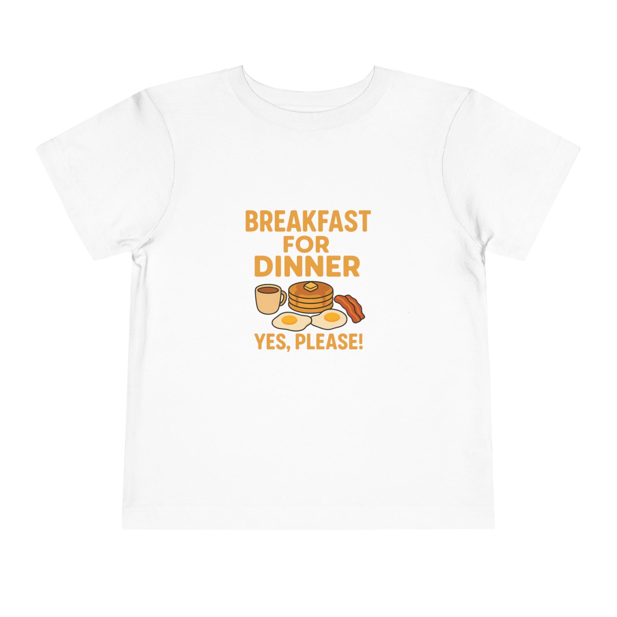 Breakfast For Dinner Toddler Short Sleeve Tee