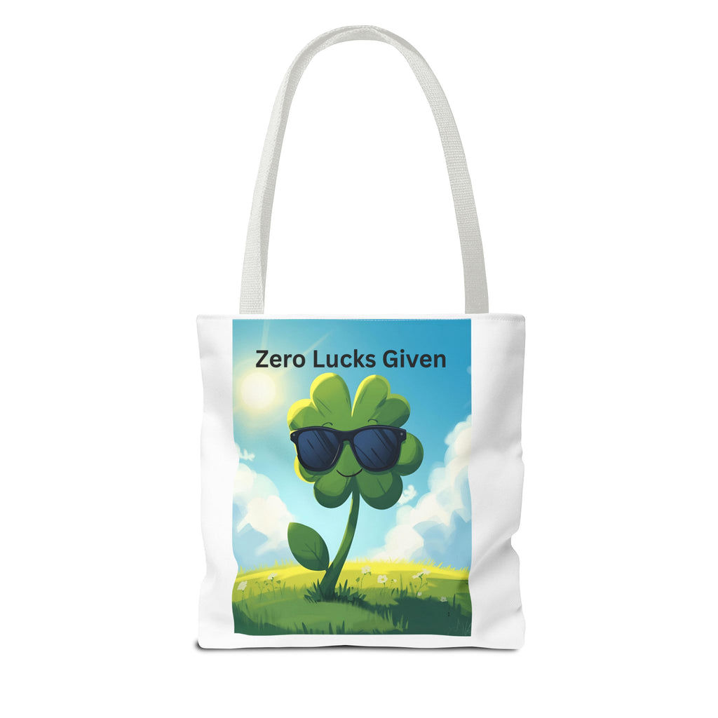 Zero Lucks Given Playful St. Patrick's Day Tote Bag, Fun Canvas Bag for Shoppers, Zero Lucks Given Bag, Gift for Friends, Travel Bag, Everyday Use