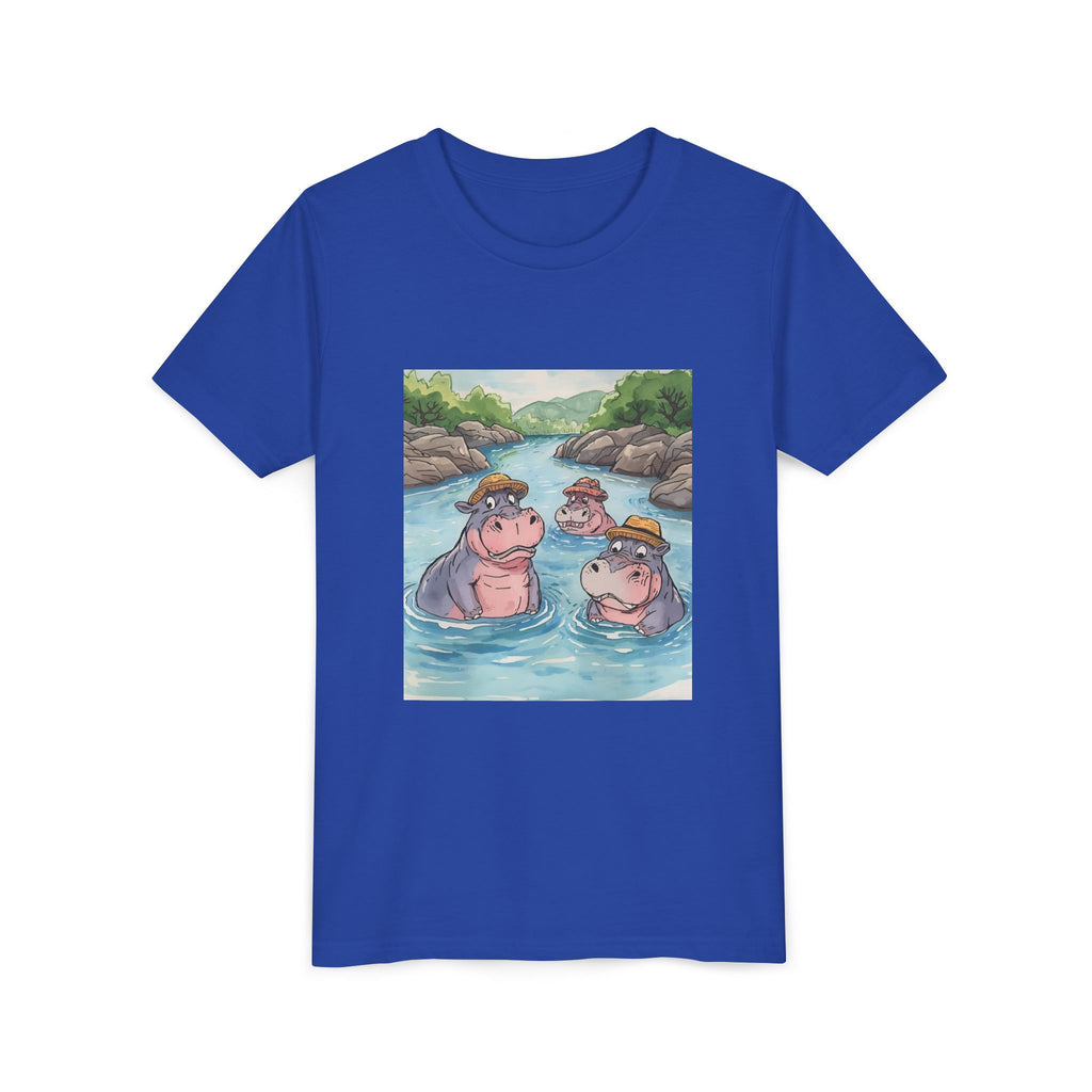 Hippo Cute Youth Short Sleeve Tee