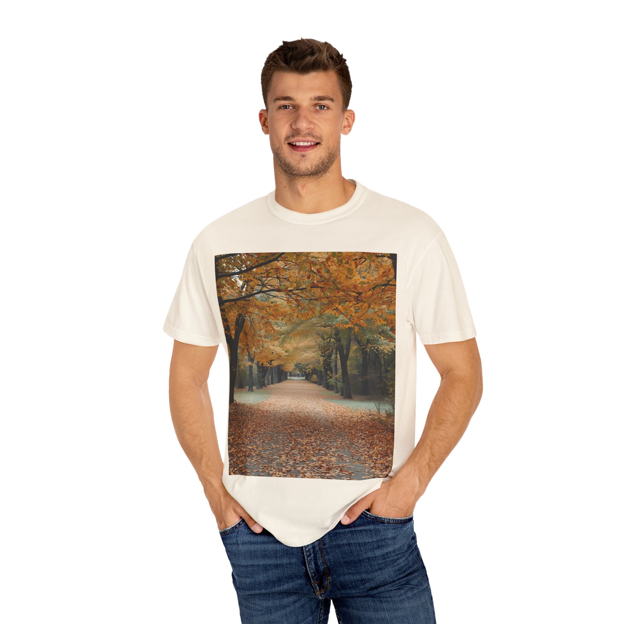 Autumn Pathway T-Shirt | Nature Lover Gift, Fall Fashion, Unisex Tee, Seasonal Wear, Cozy Vibes