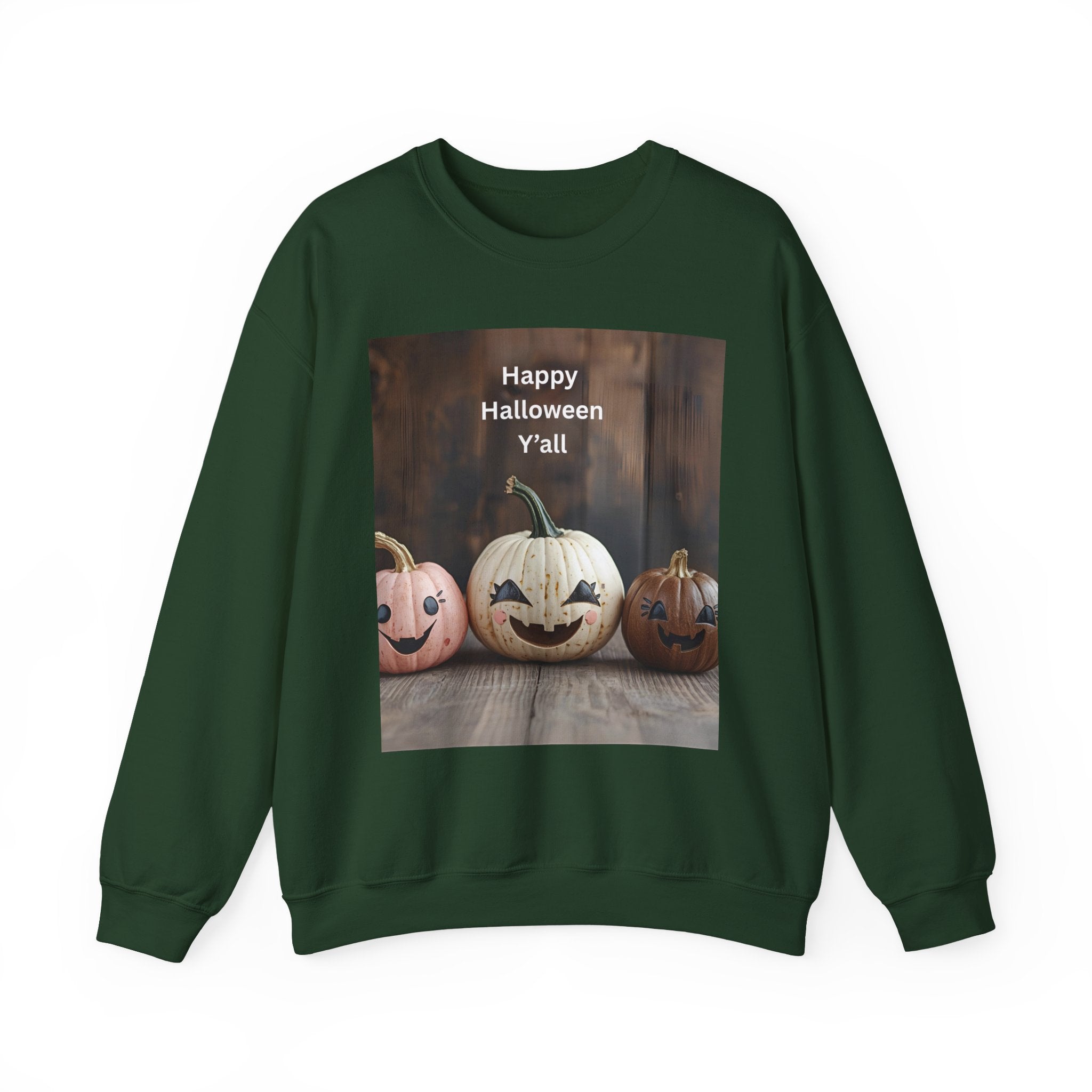Halloween Pumpkin Sweatshirt, Fall Fashion, Cozy Crewneck, Unisex Apparel, Halloween Gift, Seasonal Style