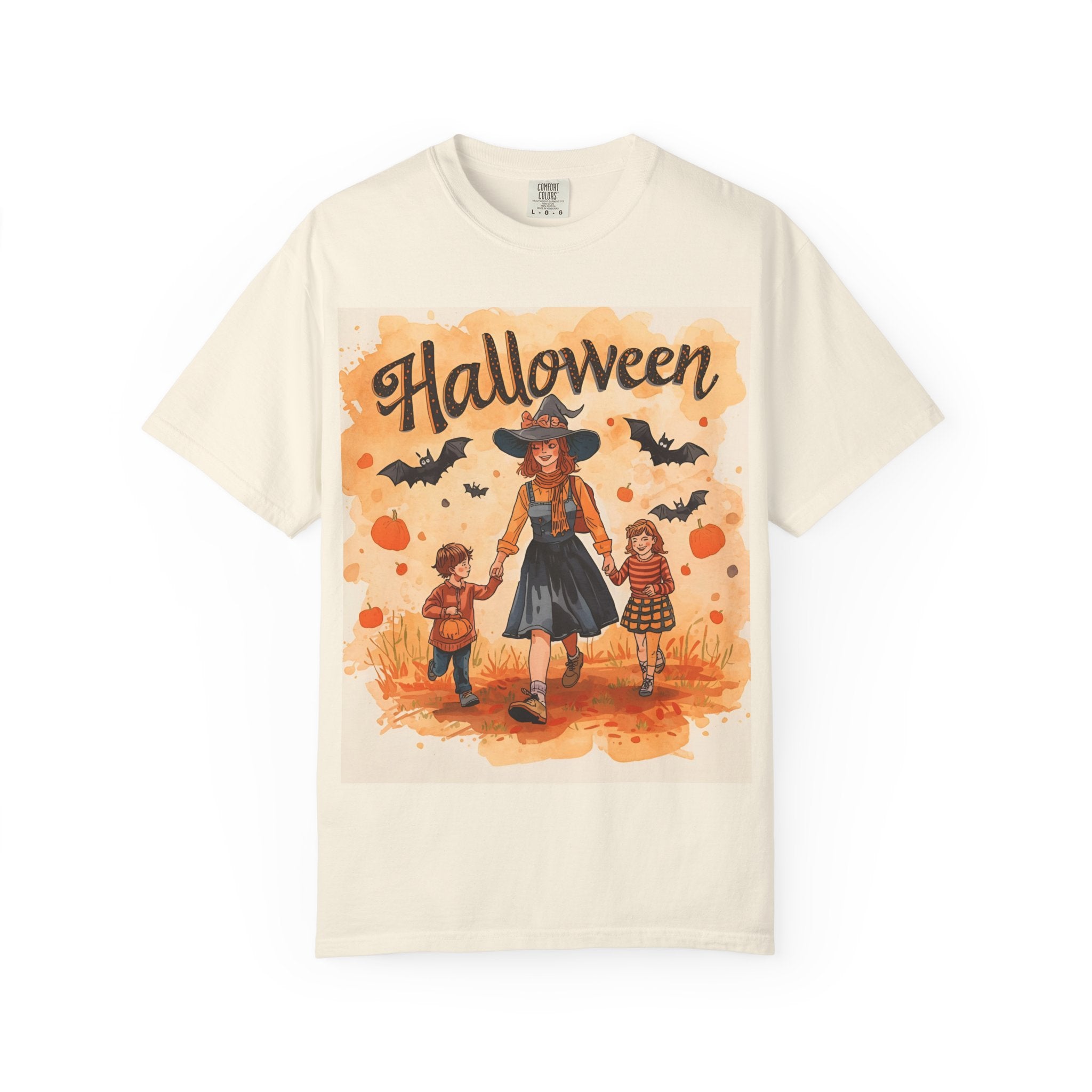 Halloween Themed Mom And Children Family T-shirt, Vintage Style, Unisex, Fall Apparel, Halloween Costume, Pumpkin Decoration, Spooky Season
