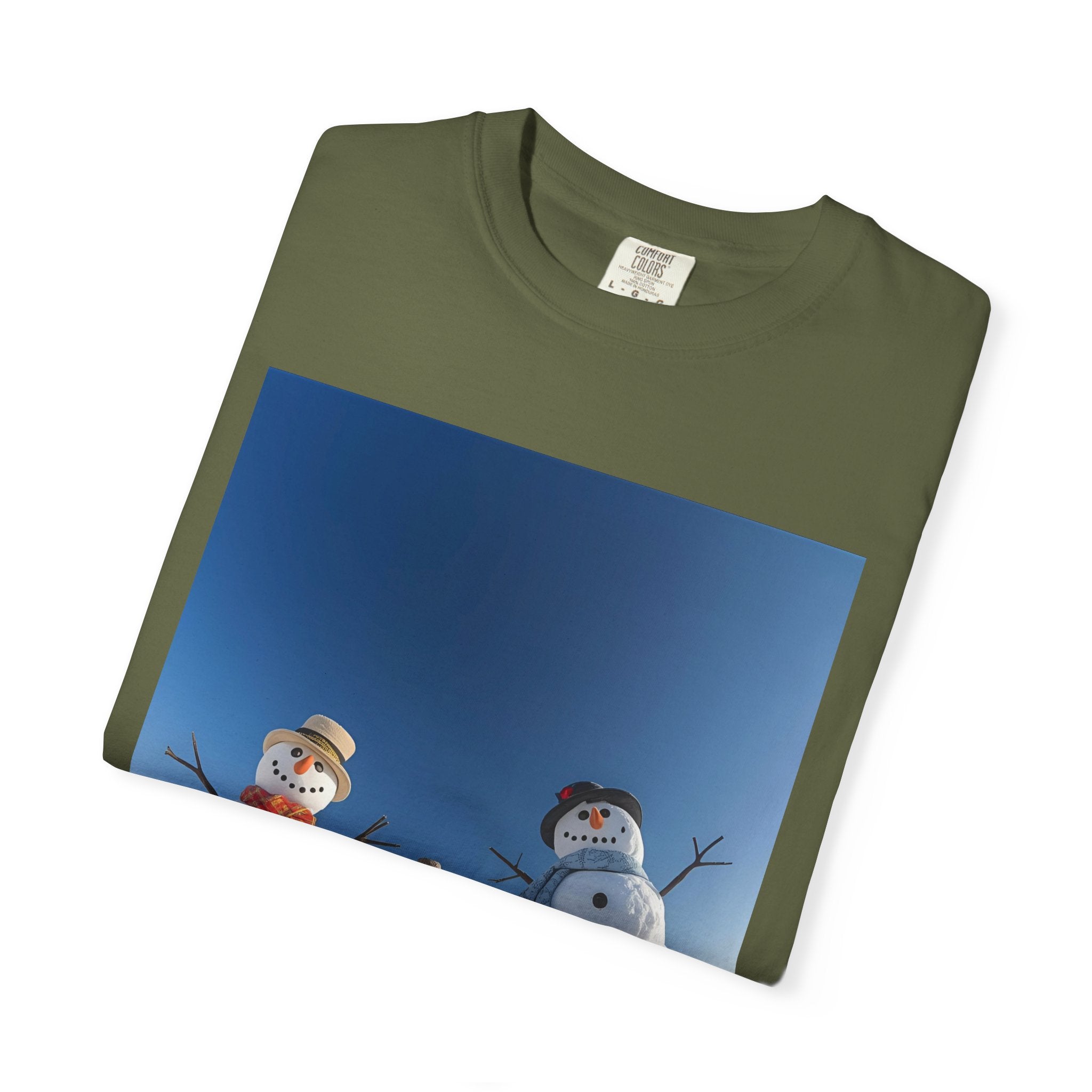 Festive Christmas Winter Wonderland Snowman T-shirt, Holiday Apparel, Christmas Gift, Unisex Tees, Cozy Winter Outfit, Family Fun