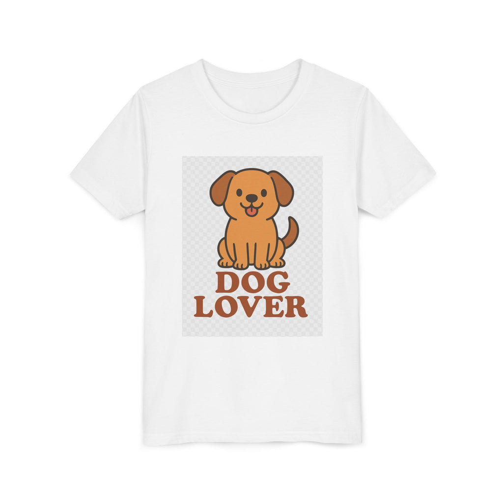 Cute Dog Lover Youth T-Shirt, Pet Lover Gift, Animal Tee, Kids Dog Shirt, Birthday Present for Kids, Fun Youth Apparel