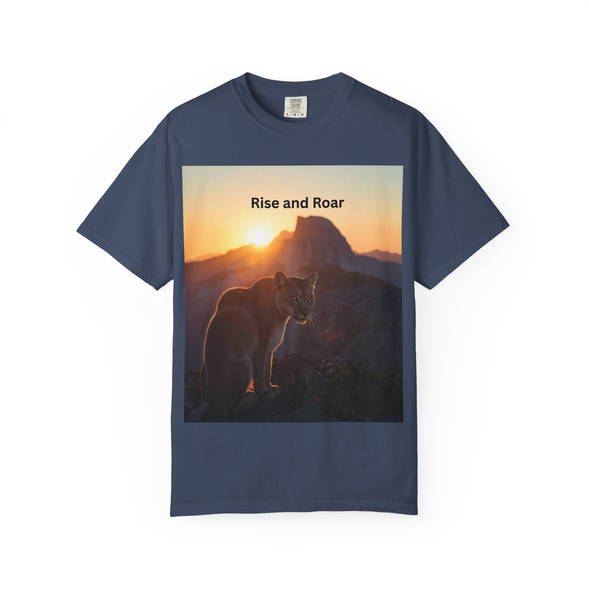 Rise And Roar Sunrise Mountain Lion T-Shirt, Rise and Roar Tee, Unisex Cotton Shirt, Graphic Tee for Nature Lovers, Adventure Apparel, Gifts for [...]