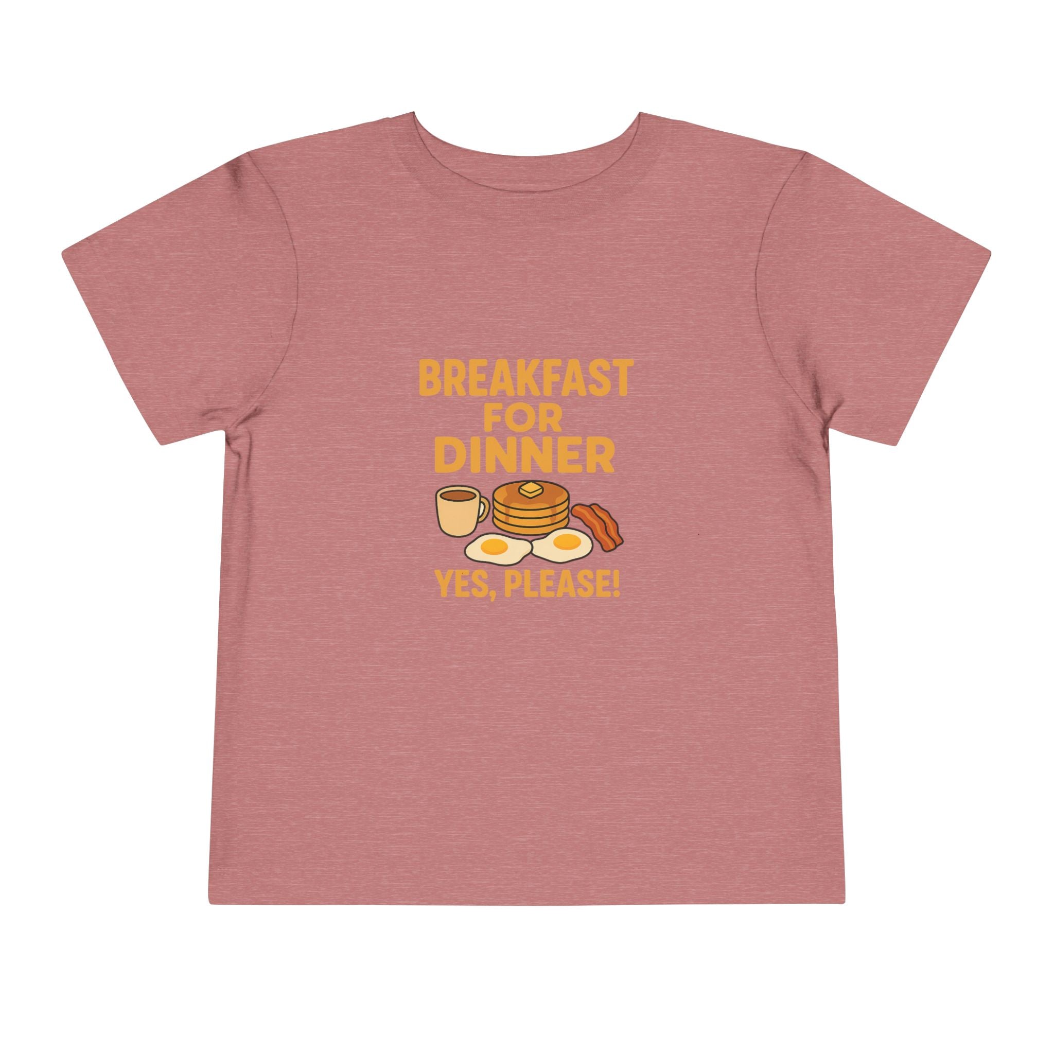 Breakfast For Dinner Toddler Short Sleeve Tee