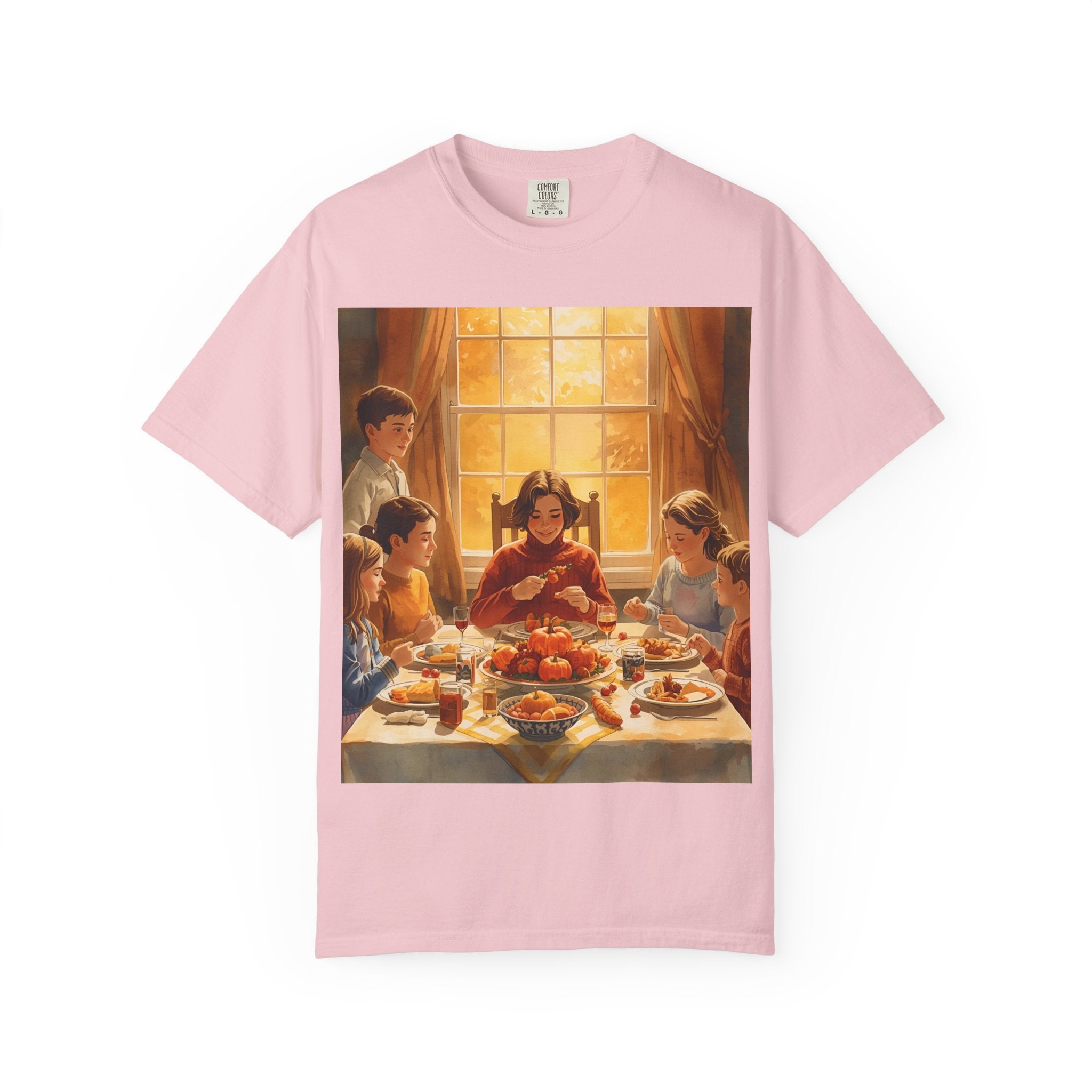 Thankful Family Dinner Unisex T-shirt, Family Gathering Shirt, Festive Apparel, Casual Wear, Fall Celebration Tee