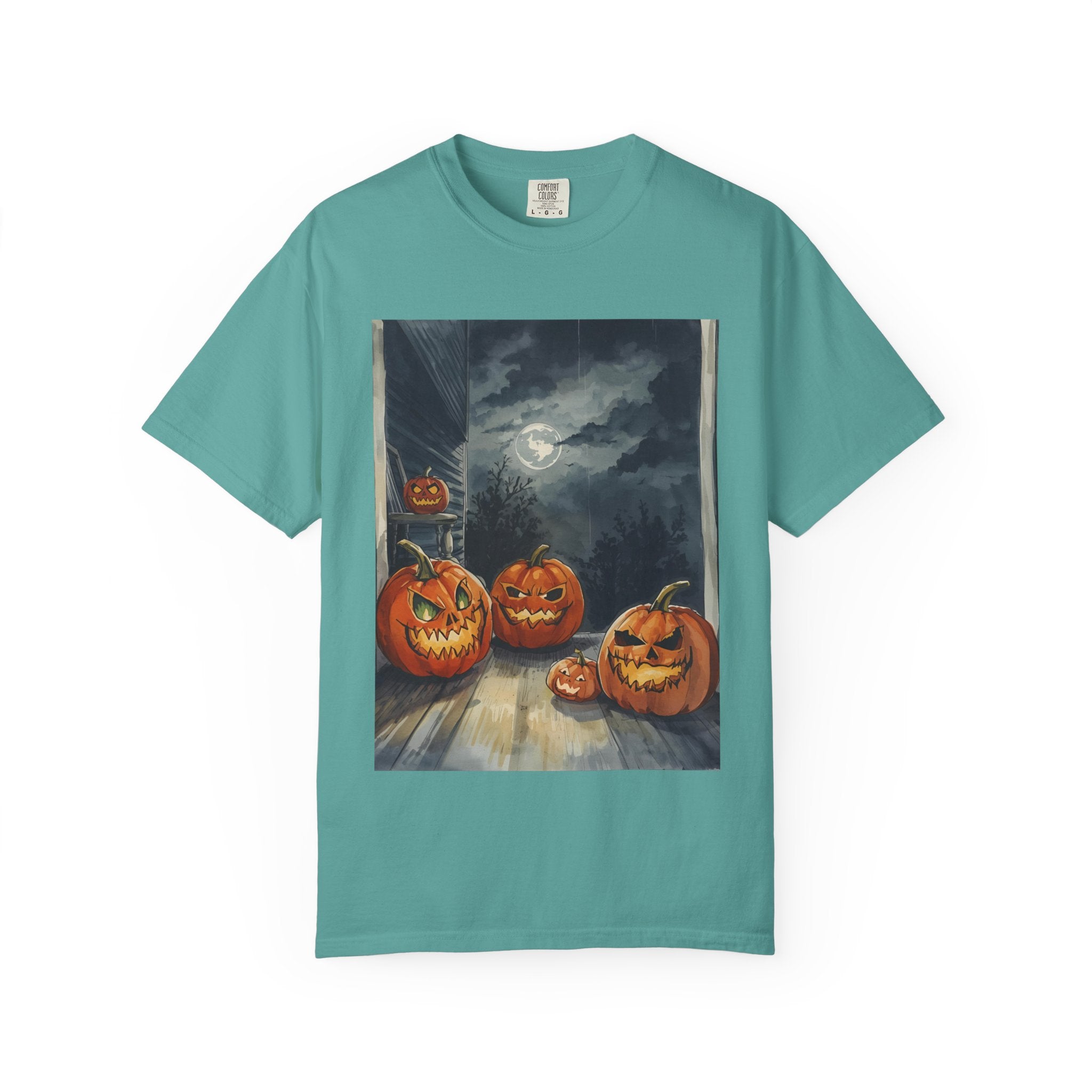 Halloween Pumpkin Spooky Unisex Garment-Dyed T-shirt
