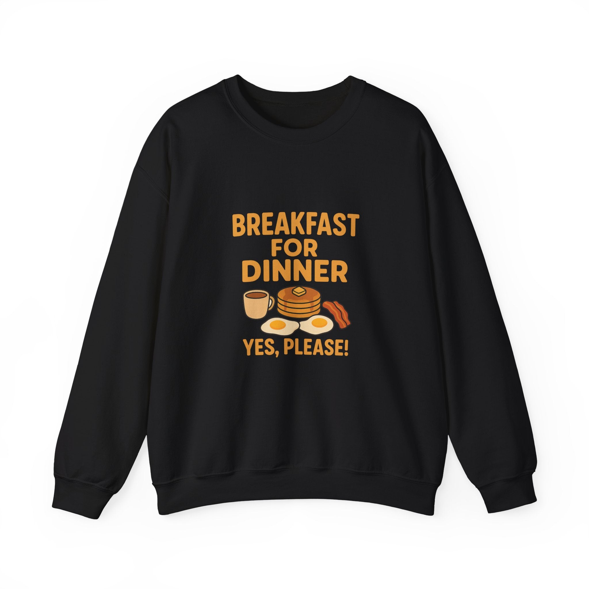 Breakfast for Dinner Sweatshirt, Cozy Crewneck for Food Lovers, Cute Gift for Brunch Enthusiasts, Fun Casual Wear, Ideal for Foodie Gifts
