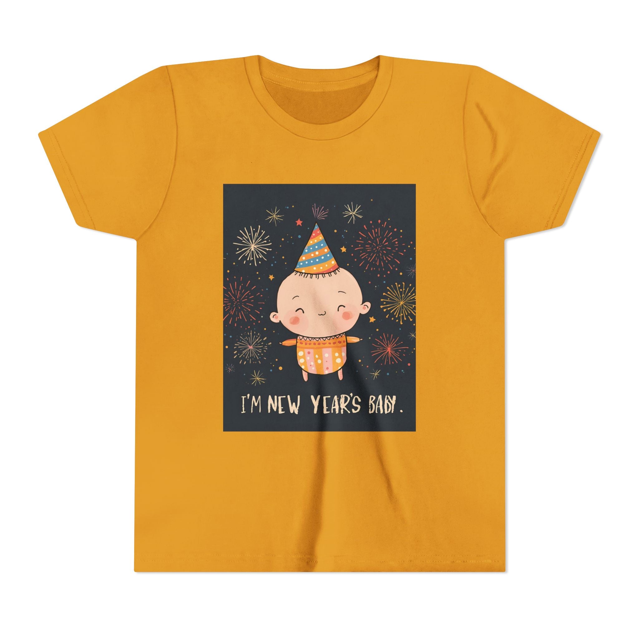 I Am A New Years Baby Youth Short Sleeve Tee