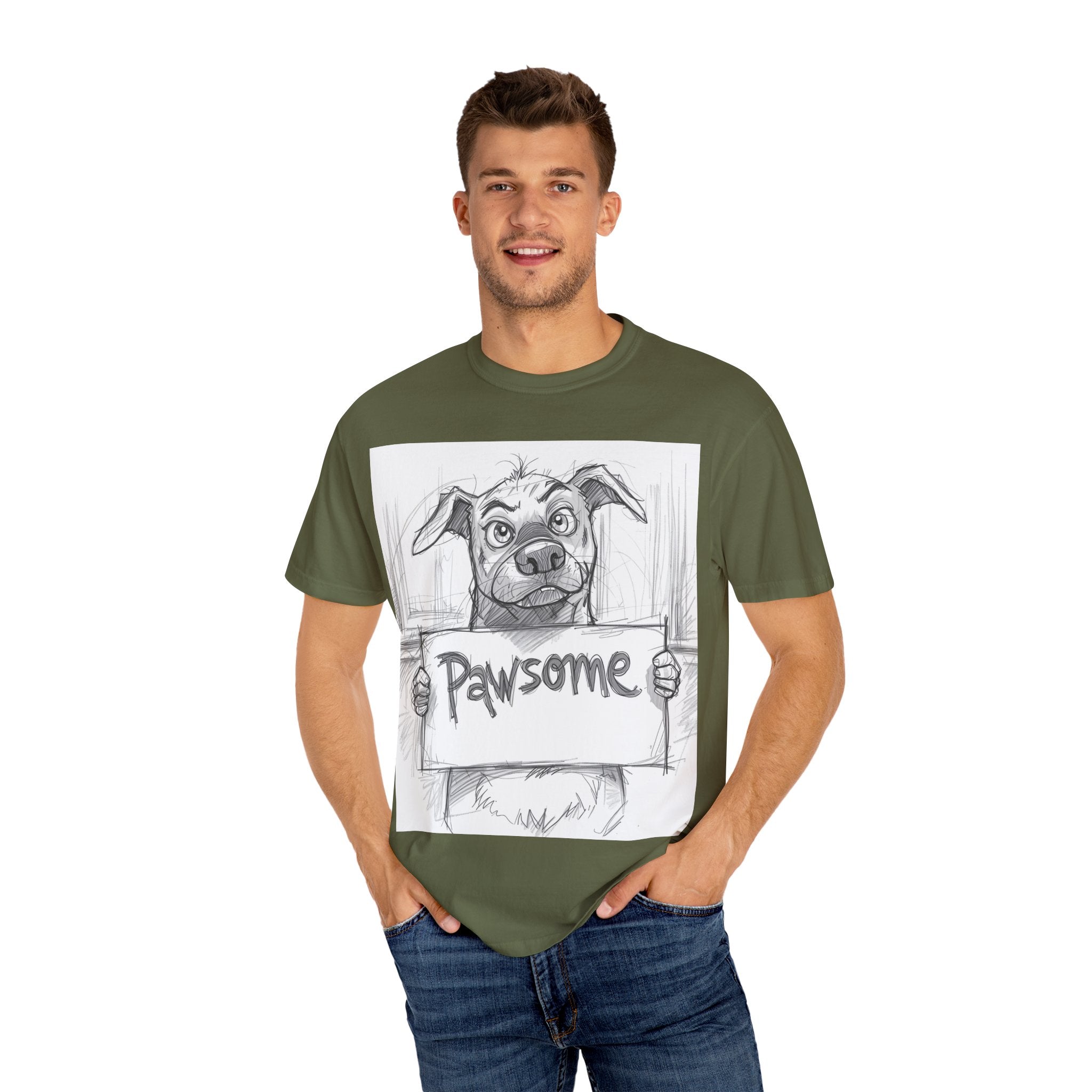 Pawsome Pet Lover T-Shirt, Dog Graphic Tee, Animal Lover Gift, Casual Wear, Unique Style, Pet Adoption Shirt