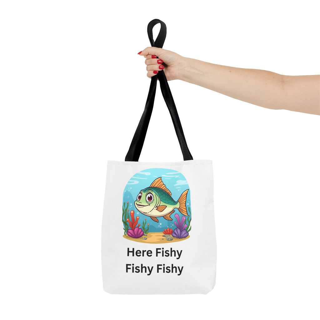 Here Fishy Fishy Fishy Tote Bag (AOP)