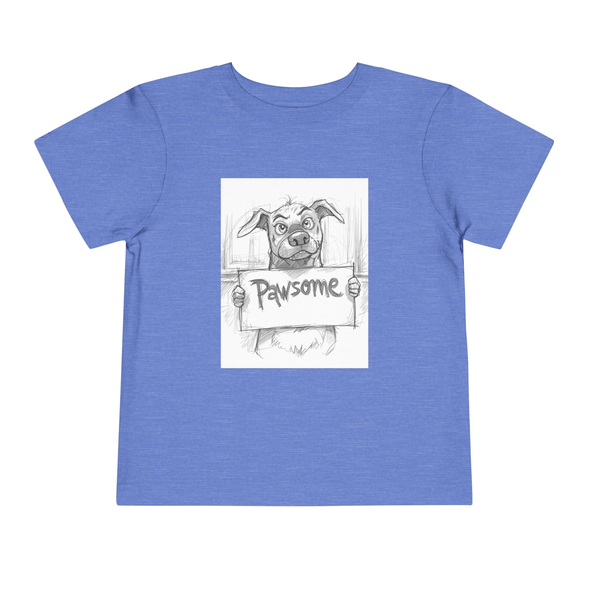 Pawsome Toddler Tee, Cute Dog Shirt for Kids, Pet Lover Gift, Playful Toddler Outfit, Birthday Gift, Animal Lover Apparel