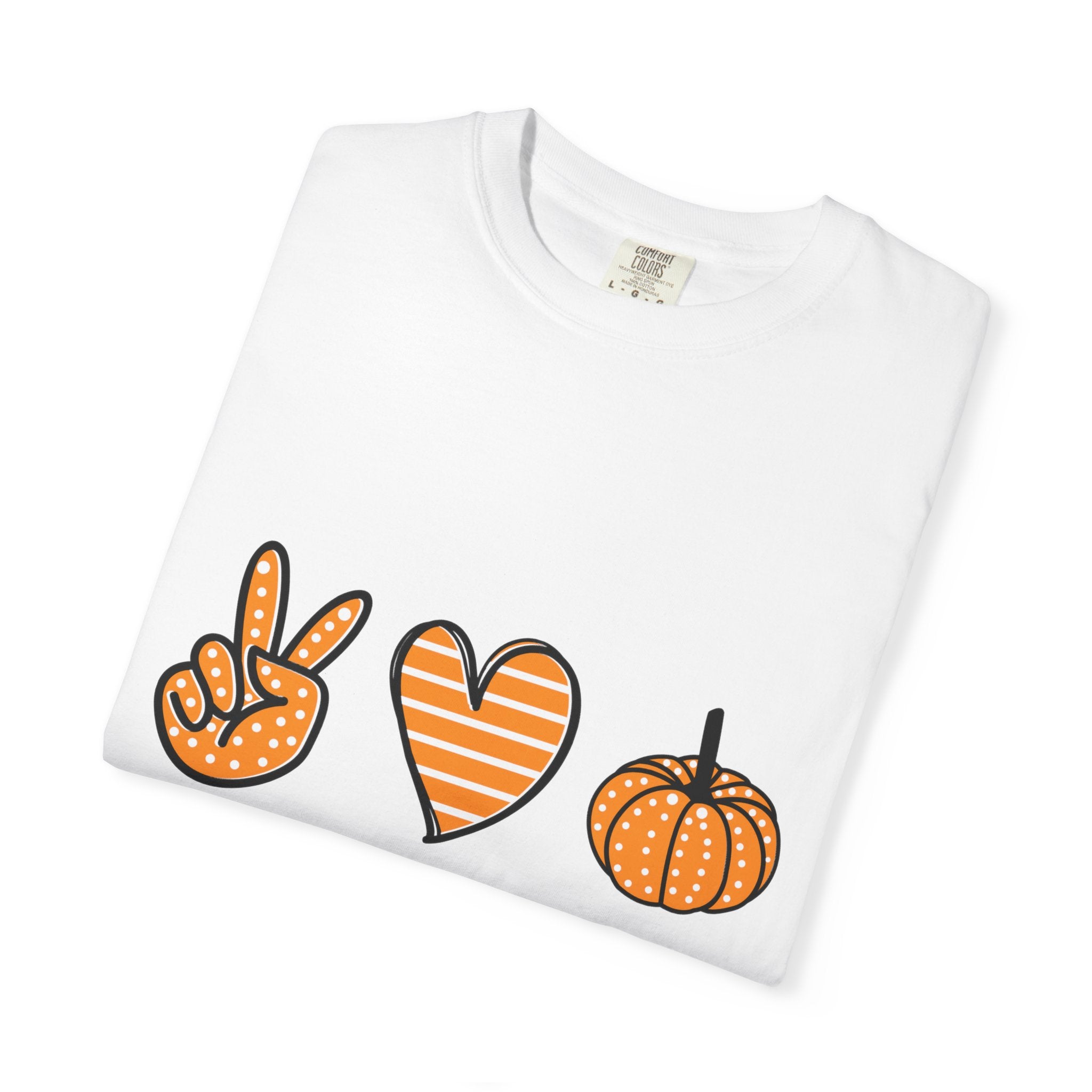 Autumn Vibes T-Shirt, Peace Love Fall Tee, Unisex Fall Shirt, Casual Harvest Top, Thanksgiving Gift, Cozy Seasonal Wear