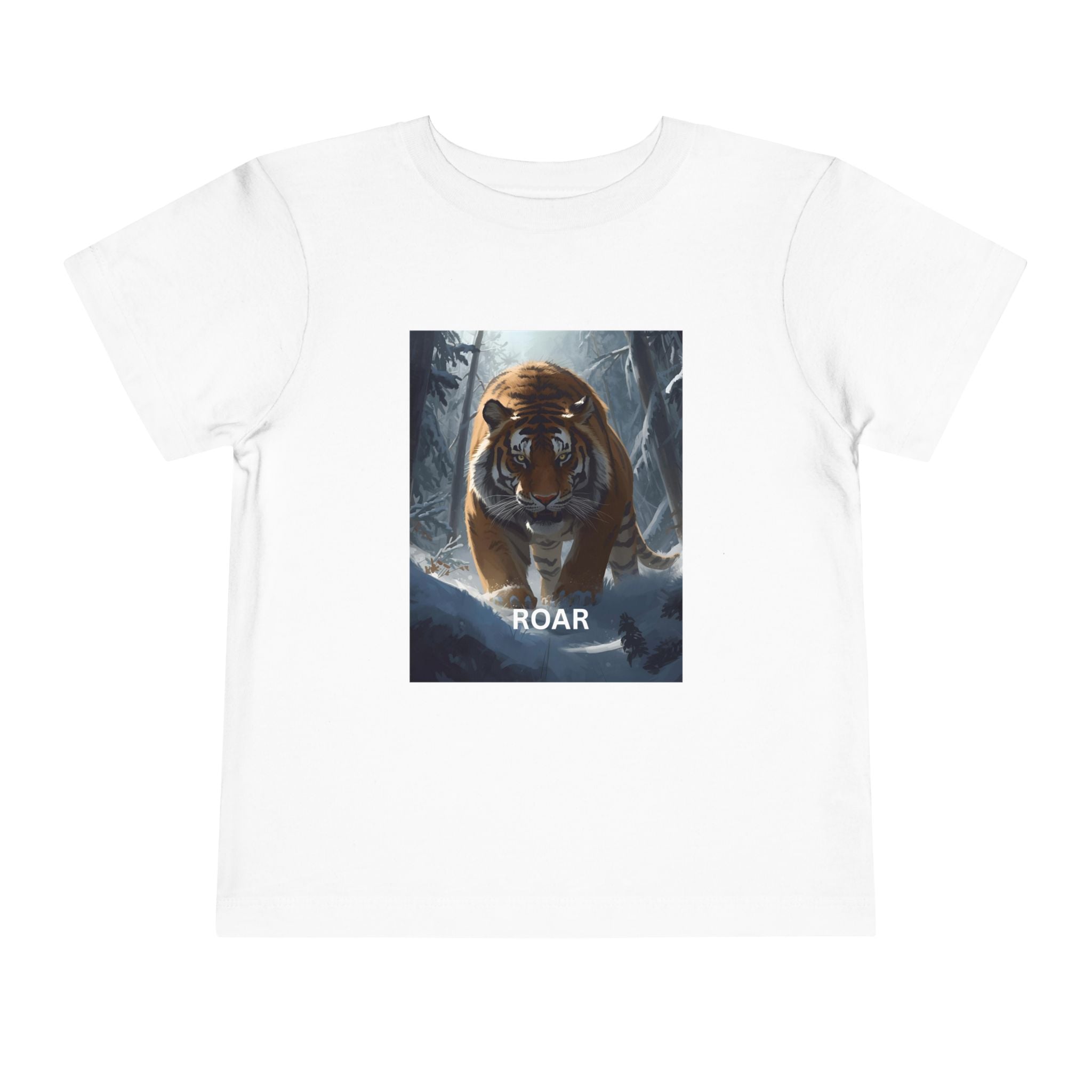 Tiger Roar Snow Toddler Short Sleeve Tee