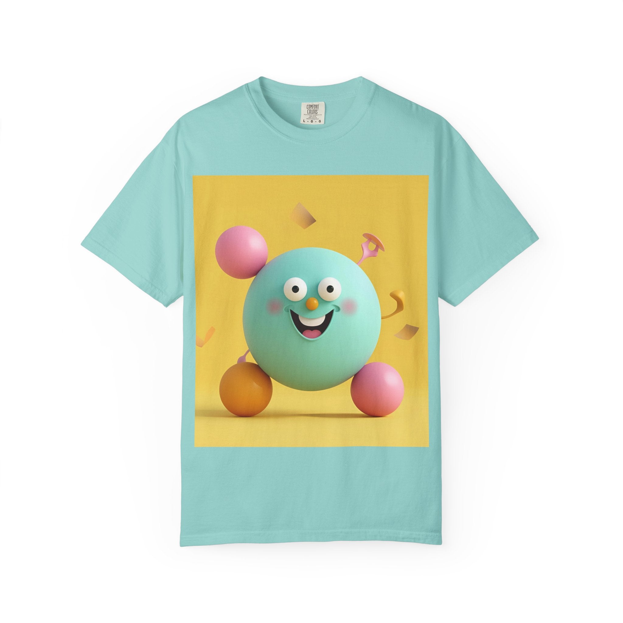 Playful Colorful Cartoon T-Shirt, Fun Graphic Tee, Summer Casual Wear, Gift for Kids and Adults, Birthday Party Outfit, Unique Design