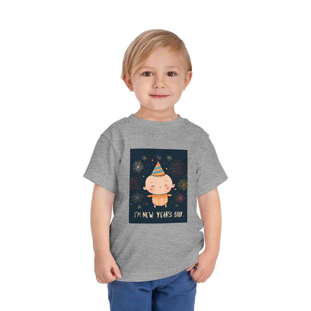 I Am A New Years Baby Toddler Short Sleeve Tee
