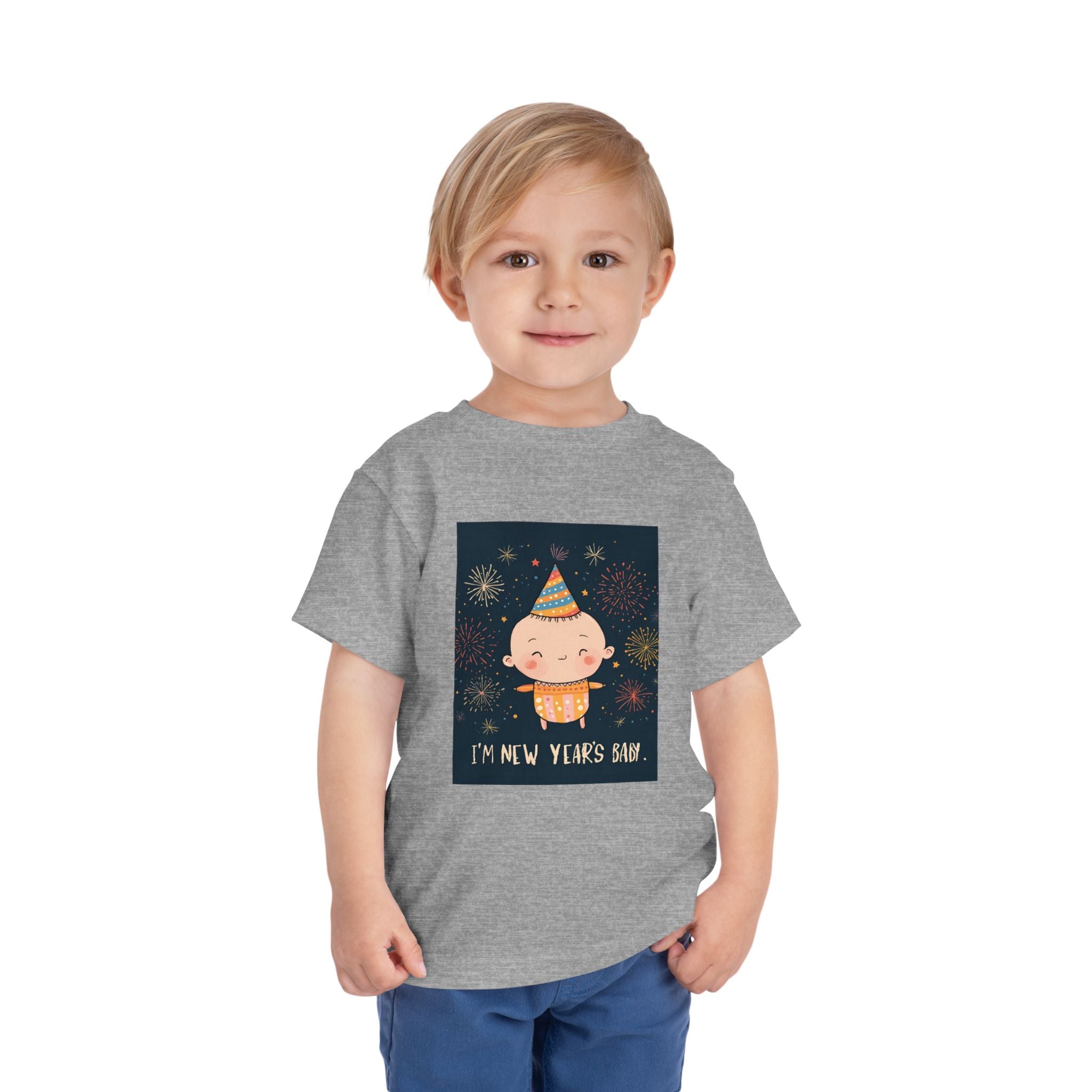 I Am A New Years Baby Toddler Short Sleeve Tee