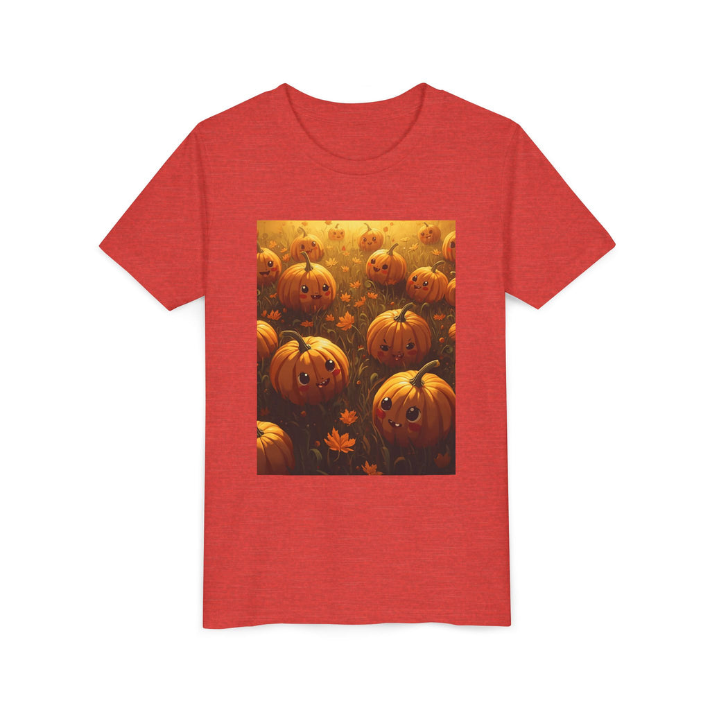 Pumpkin Halloween Youth Tee, Fall Shirt, Halloween Gift, Kids Halloween Apparel, Harvest Celebration T-shirt