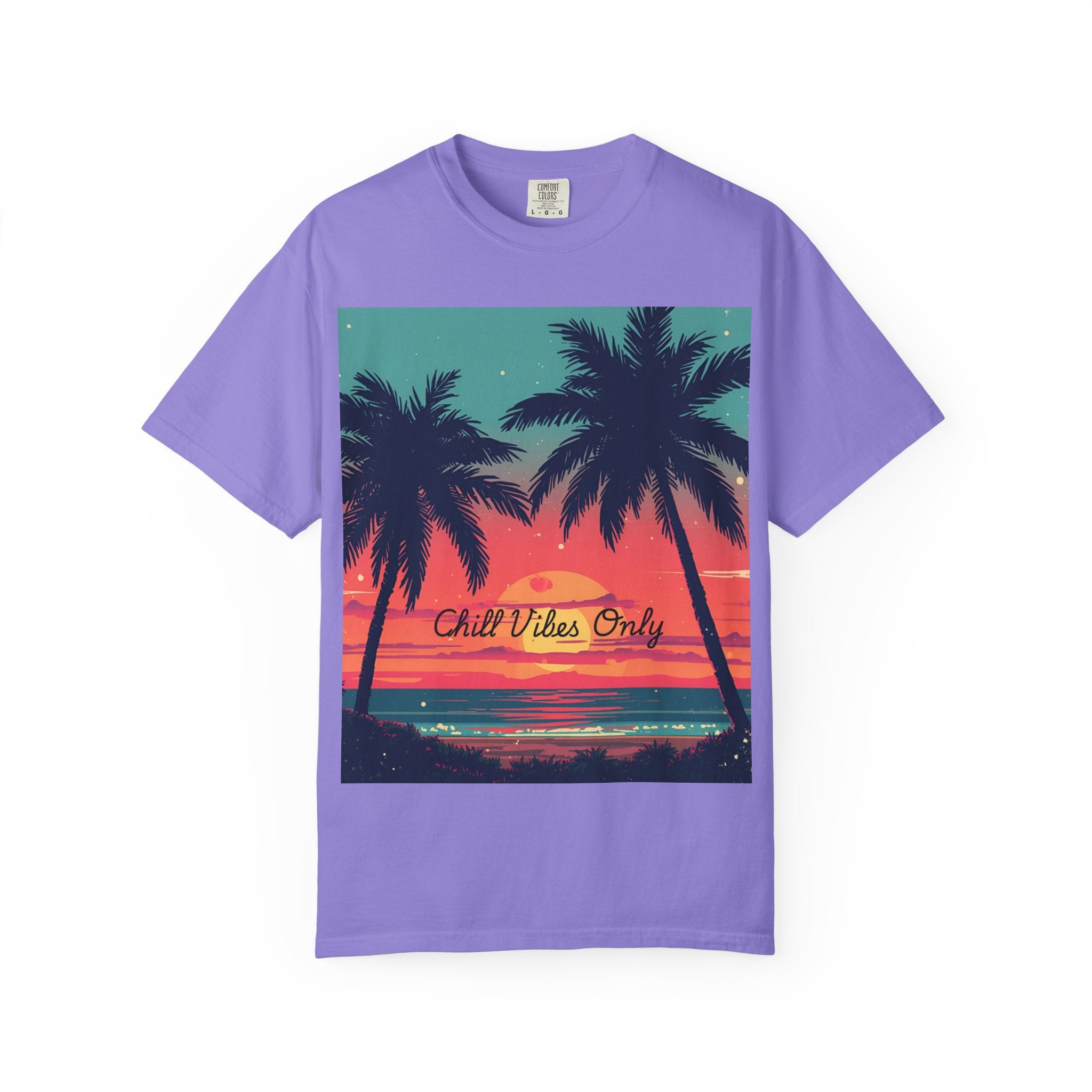 Tropical Sunset Unisex Garment-Dyed T-shirt