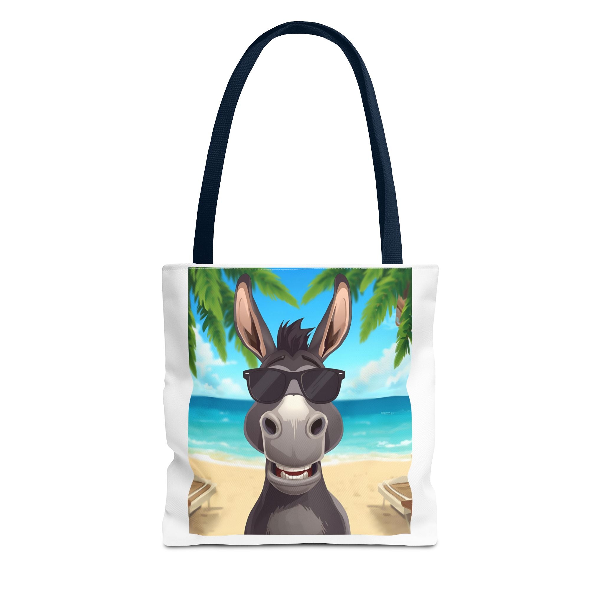 Chill Donkey Tote Bag, Beach Bag, Summer Accessory, Fun Animal Design, Gift for Animal Lovers, Eco-Friendly Shopping Bag