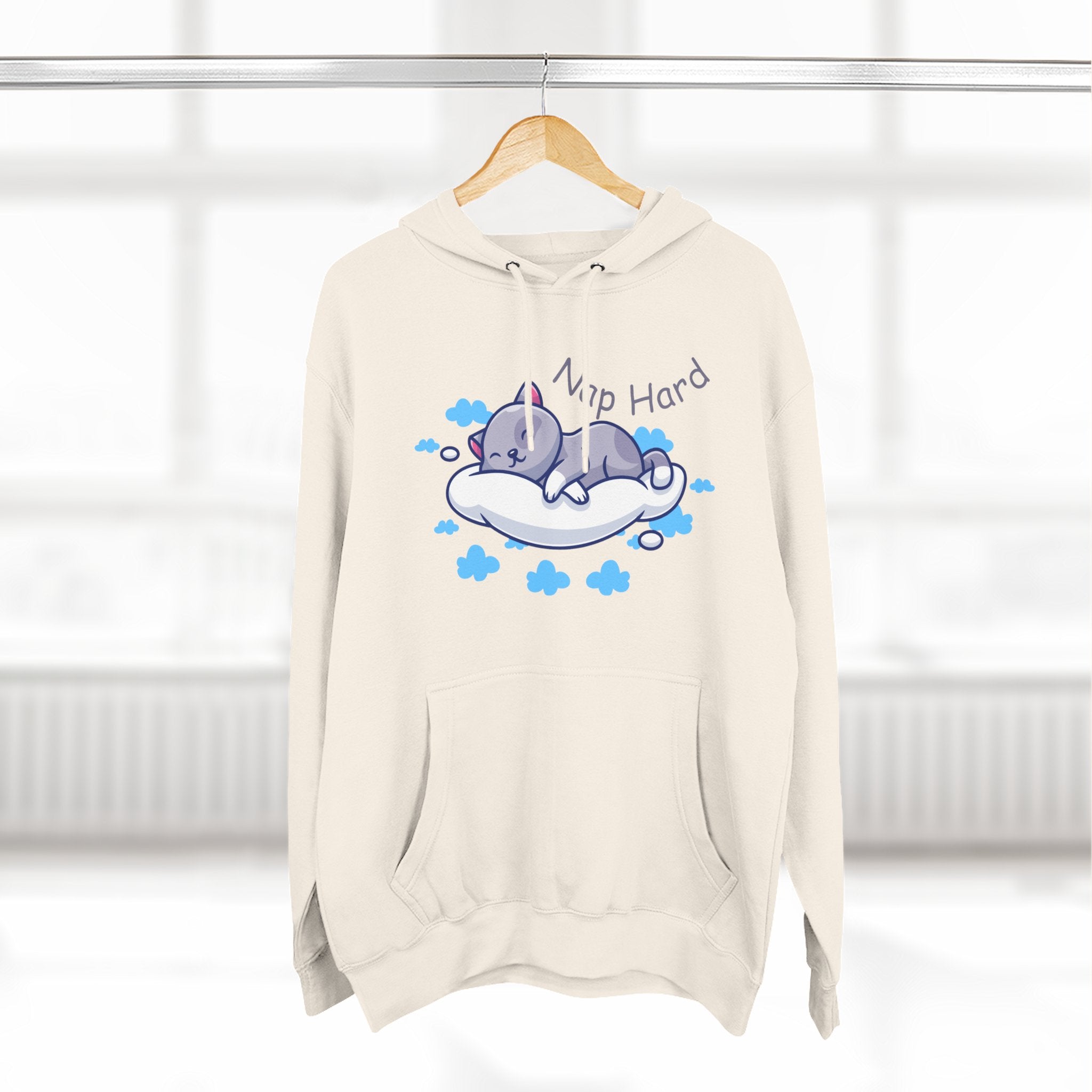 Cozy Cat Nap Hoodie - Perfect for Pet Lovers, Chill Days, Cozy Nights, Birthday Gift, Cat Pajama