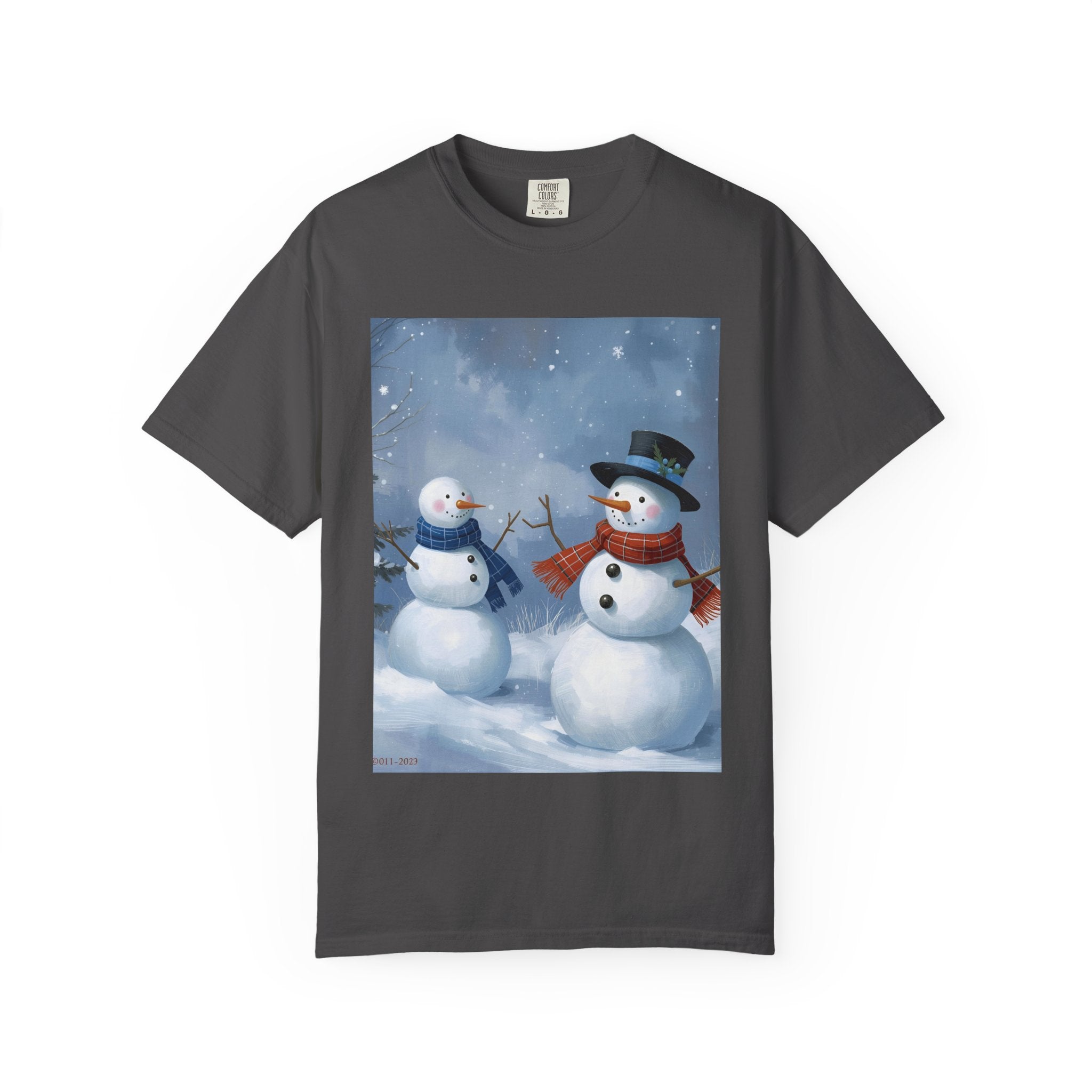 Christmas Snowman Family T-Shirt, Holiday Gift, Cozy Tee, Unisex Snowman Shirt, Festive Apparel, Winter Celebration Wear