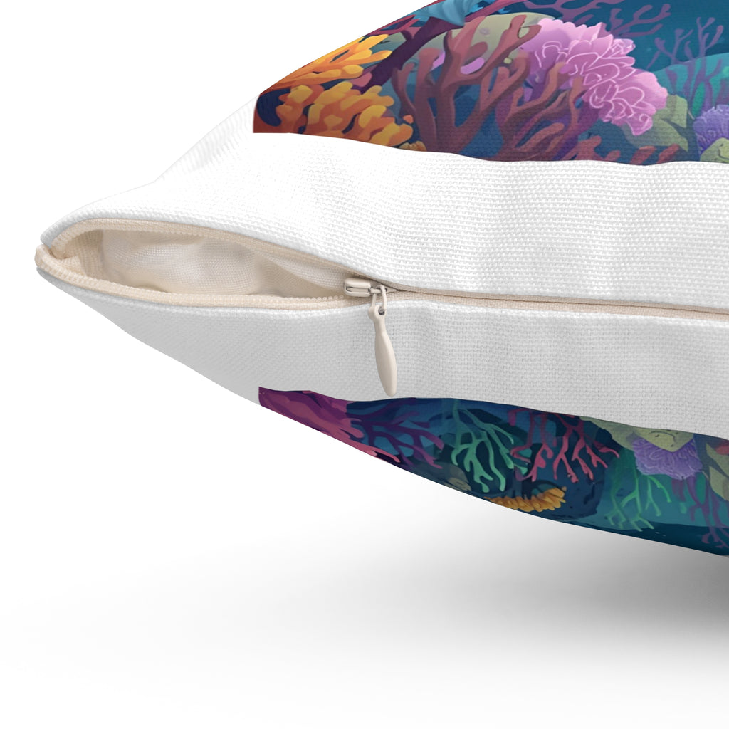 Mermaid-Themed Decorative Pillow, Cozy Home Decor, Kids Room Accent, Gift for Sea Lovers, Nautical Throw Cushion